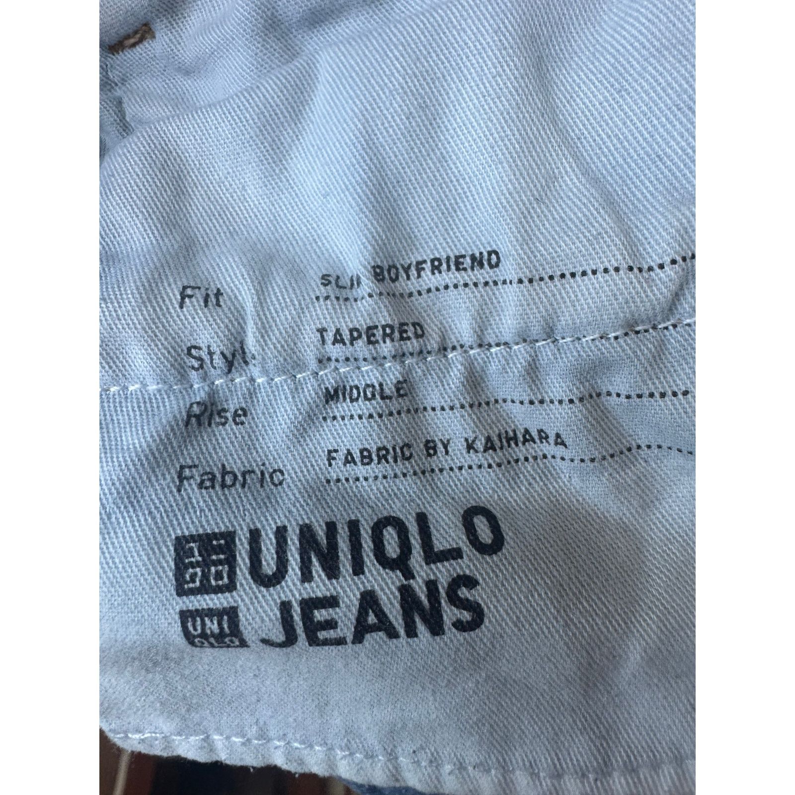 Uniqlo Uniqlo Premium Kaihara Denim Slim Boyfriend Jeans 22 00 Size 24" / US 00 / IT 34 - 4 Thumbnail