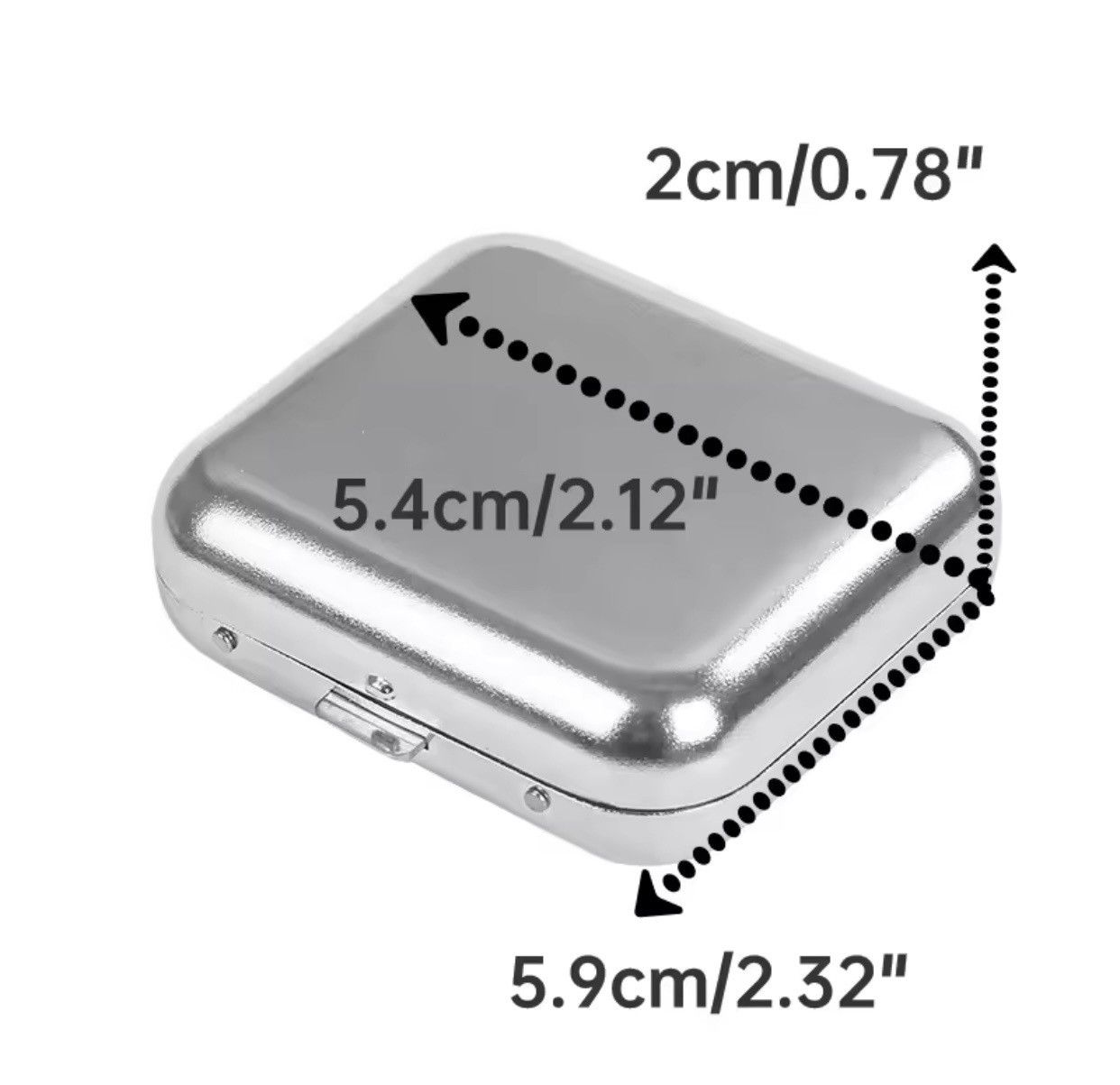 Vintage Portable Ashtray, Metal Pocket Ashtray Size ONE SIZE - 2 Thumbnail
