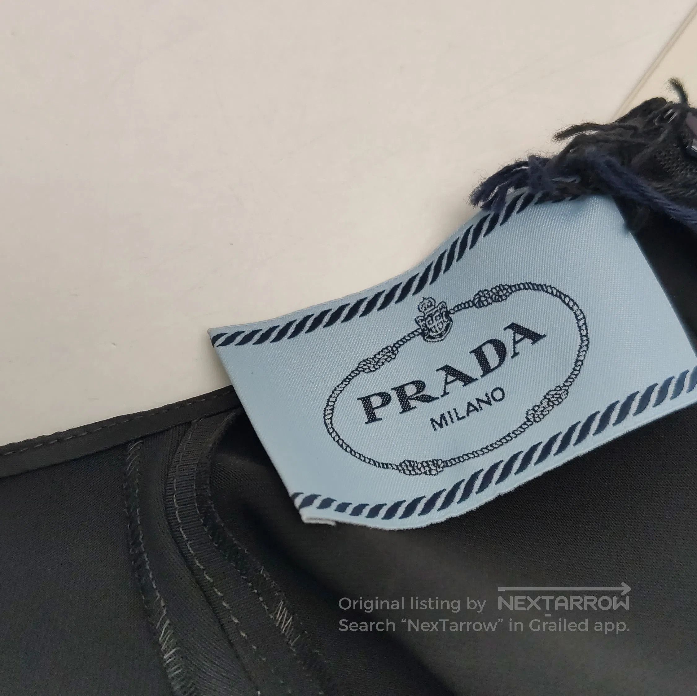 Prada Prada Black Round Neck Long Dress . Size S / US 4 / IT 40 - 9 Thumbnail