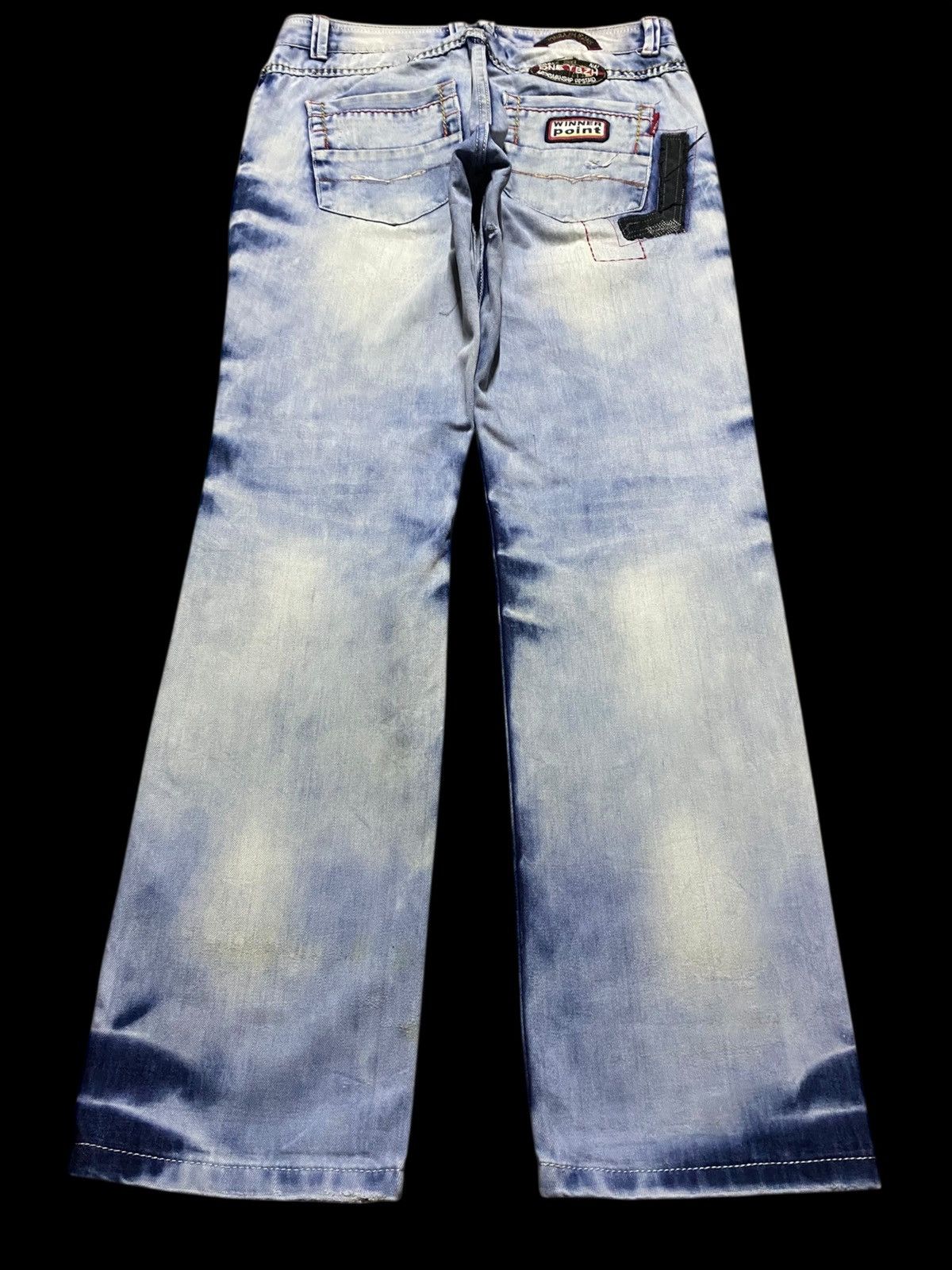 Dolce & Gabbana Vintage Custom Denim Patched Shashiko Boro Loose Jeans Size US 33 - 2 Thumbnail