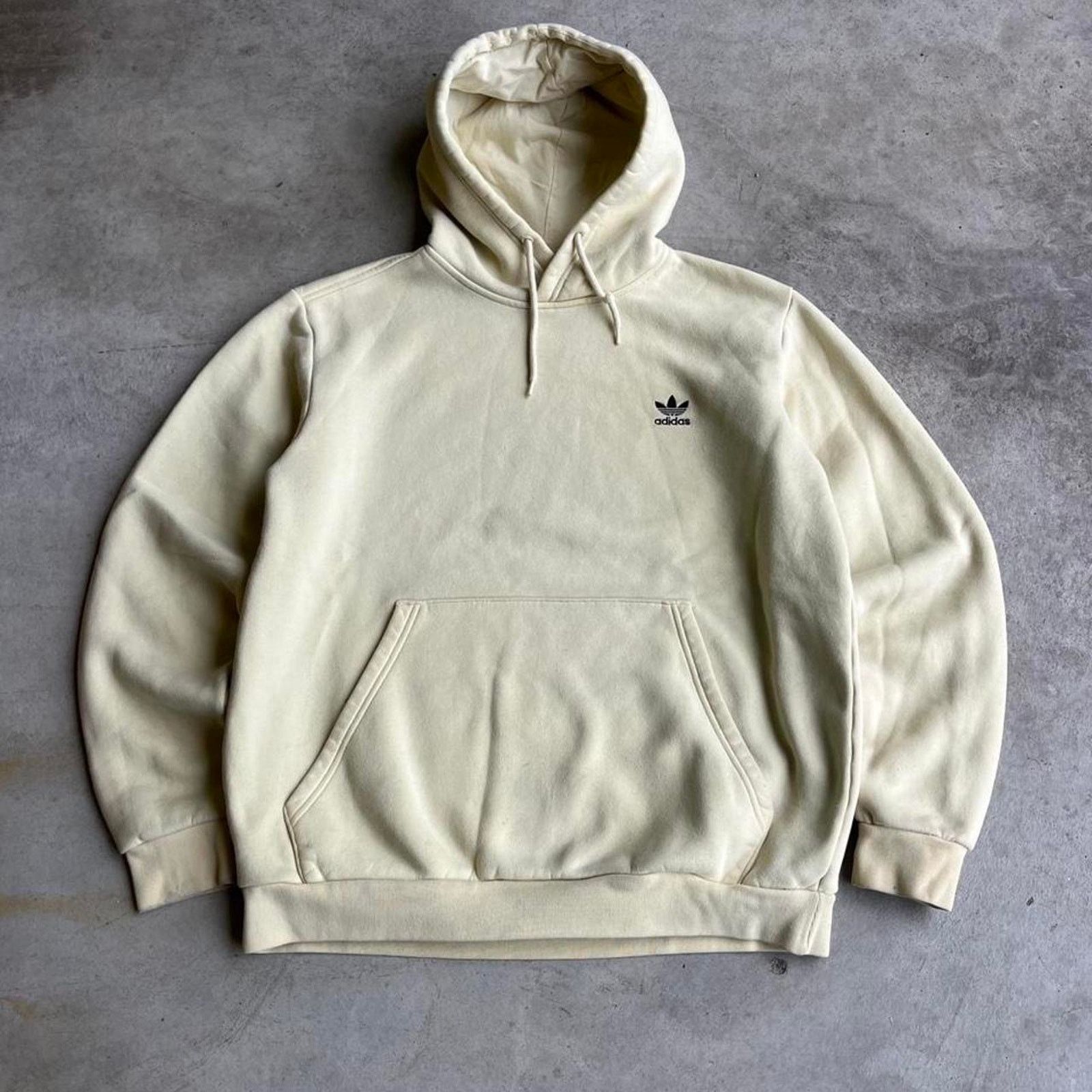 Adidas 2000s adidas cream hoodie Size US L / EU 52-54 / 3 - 1 Thumbnail