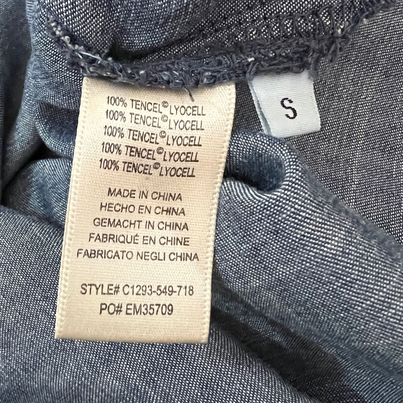 Other Cloth & Stone Off Shoulder Split Sleeve Side Chambray Top Size S / US 4 / IT 40 - 12 Thumbnail