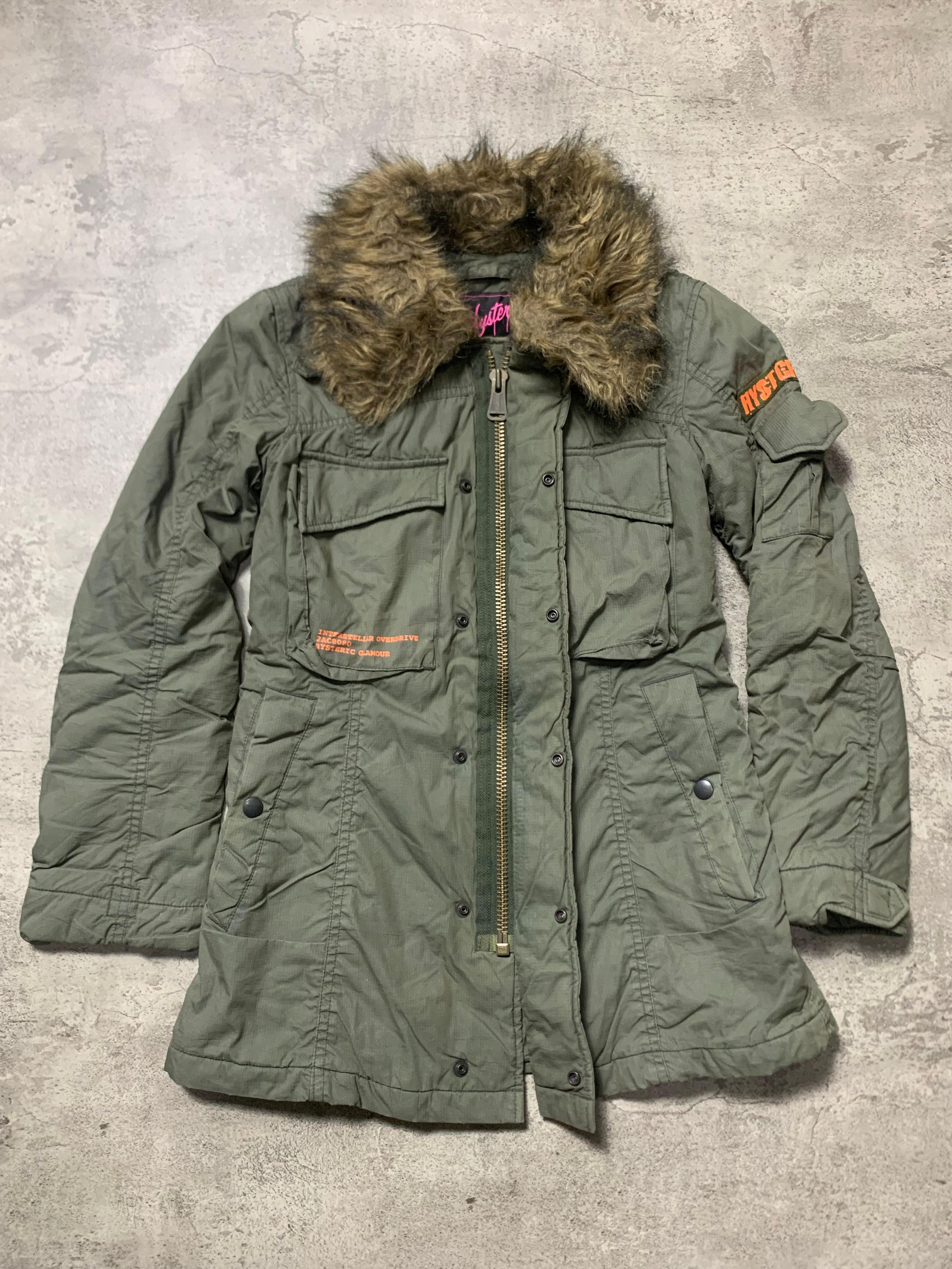 Hysteric Glamour Vintage Military Fur Jacket