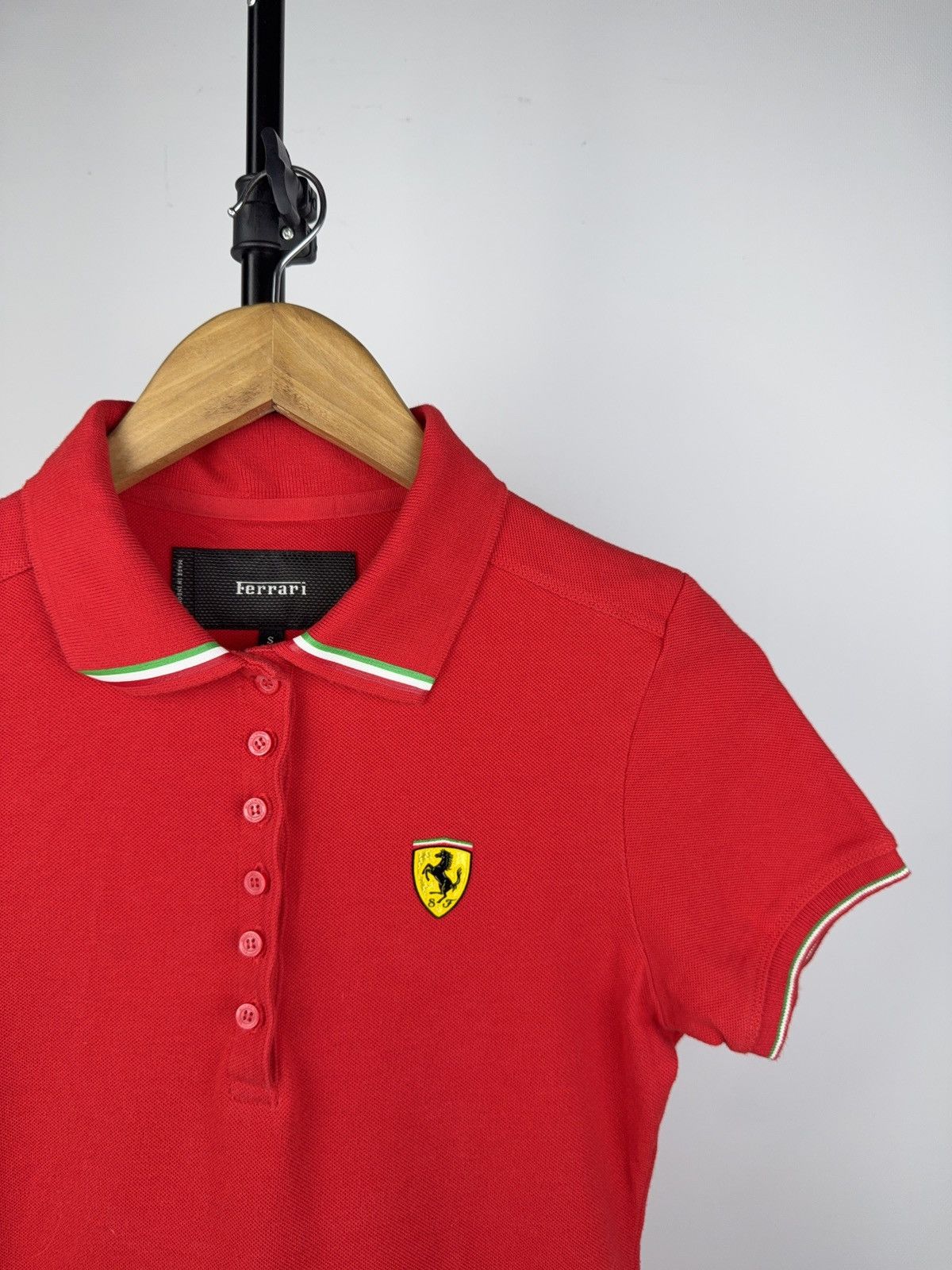 Ferrari × Vintage Ferrari Red Polo Shirt S Official Scuderia Italy Racing Size S / US 4 / IT 40 - 5 Thumbnail
