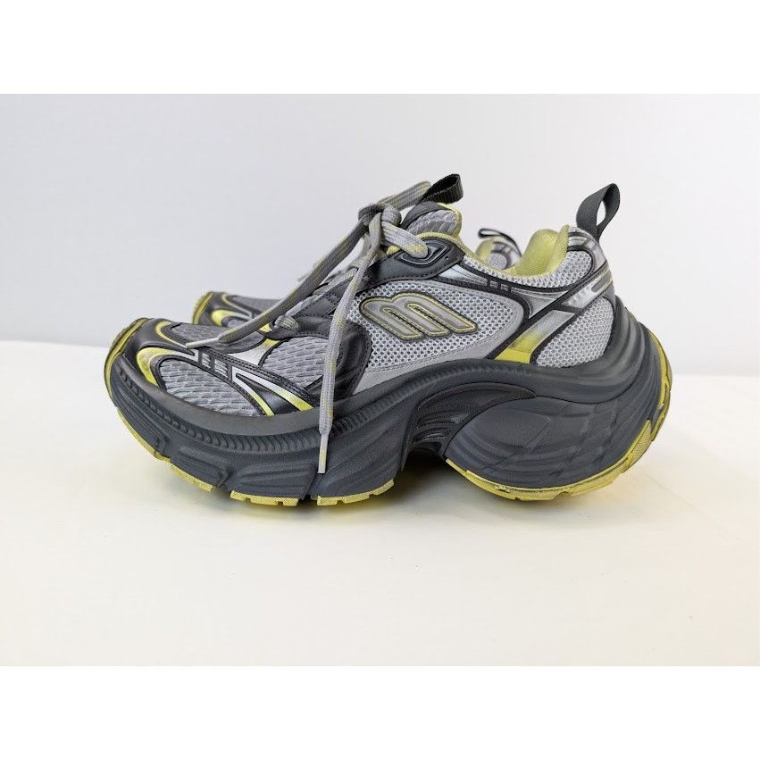 Balenciaga o1rshd1 10XL Low Top Sneaker in Grey / Yellow Size US 10 / EU 43 - 10 Thumbnail