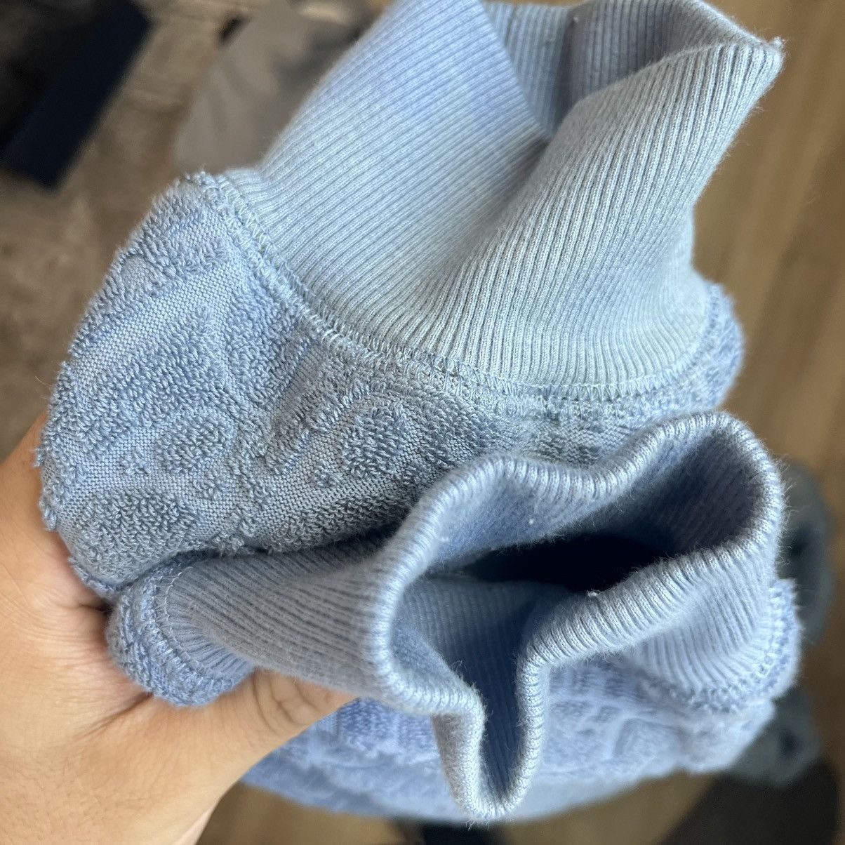 Dior Dior Jacquard Relaxed Oblique Terry Hoodie XL Blue Size US XL / EU 56 / 4 - 7 Thumbnail