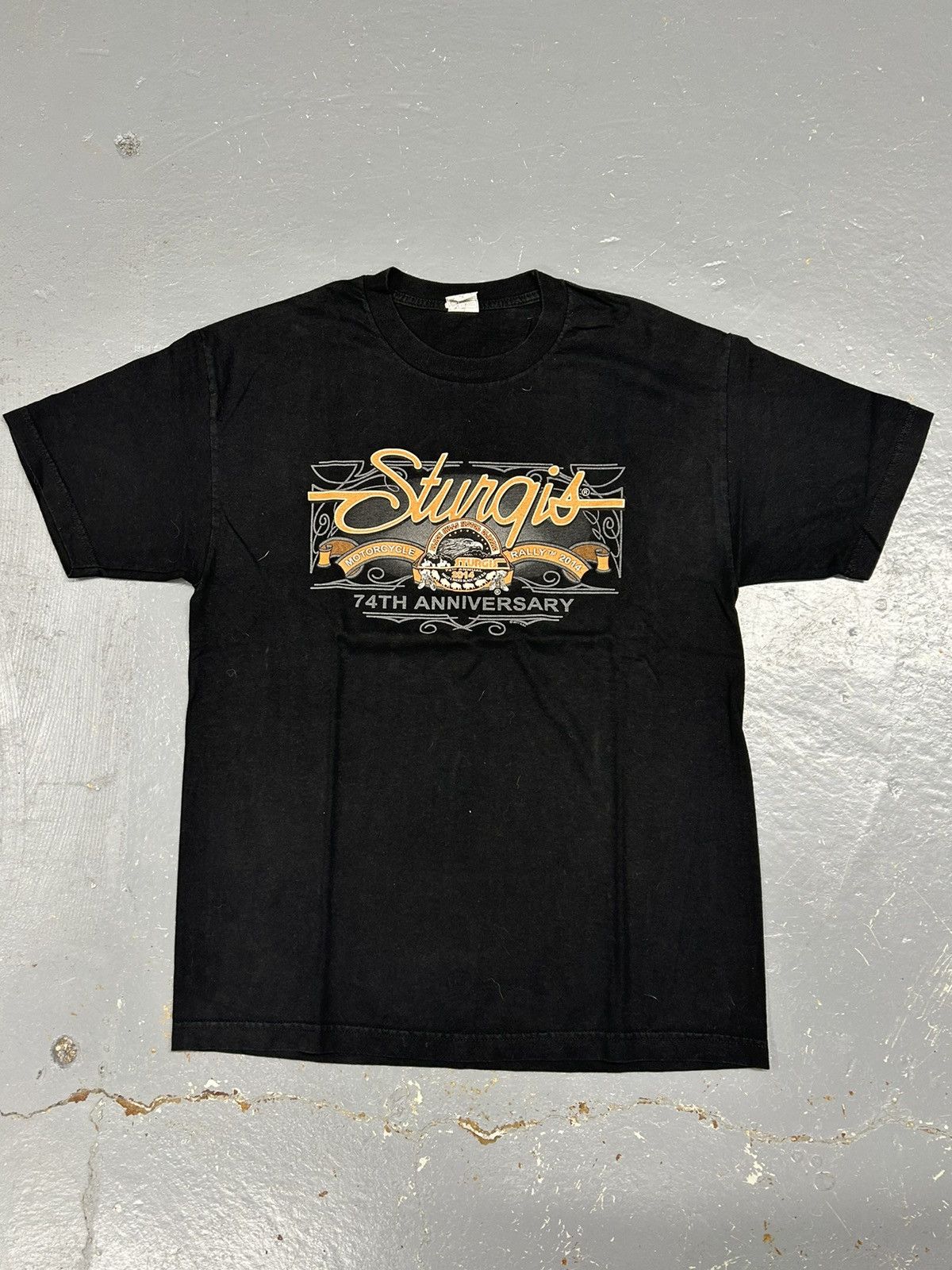 Harley Davidson Crazy Vintage Y2K Essential Black Sturgis Motorcycle T-Shirt Size US L / EU 52-54 / 3 - 1 Thumbnail