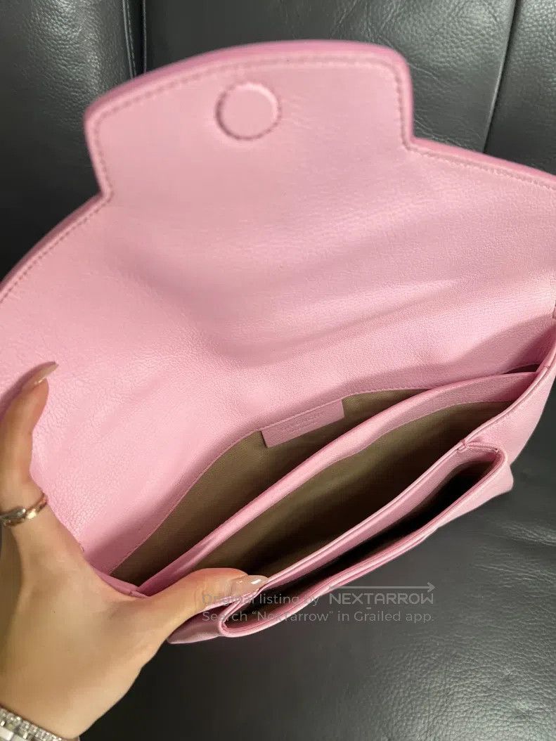 Givenchy Givenchy Envelope Handbag - Pink Calf Leather Size ONE SIZE - 7 Thumbnail