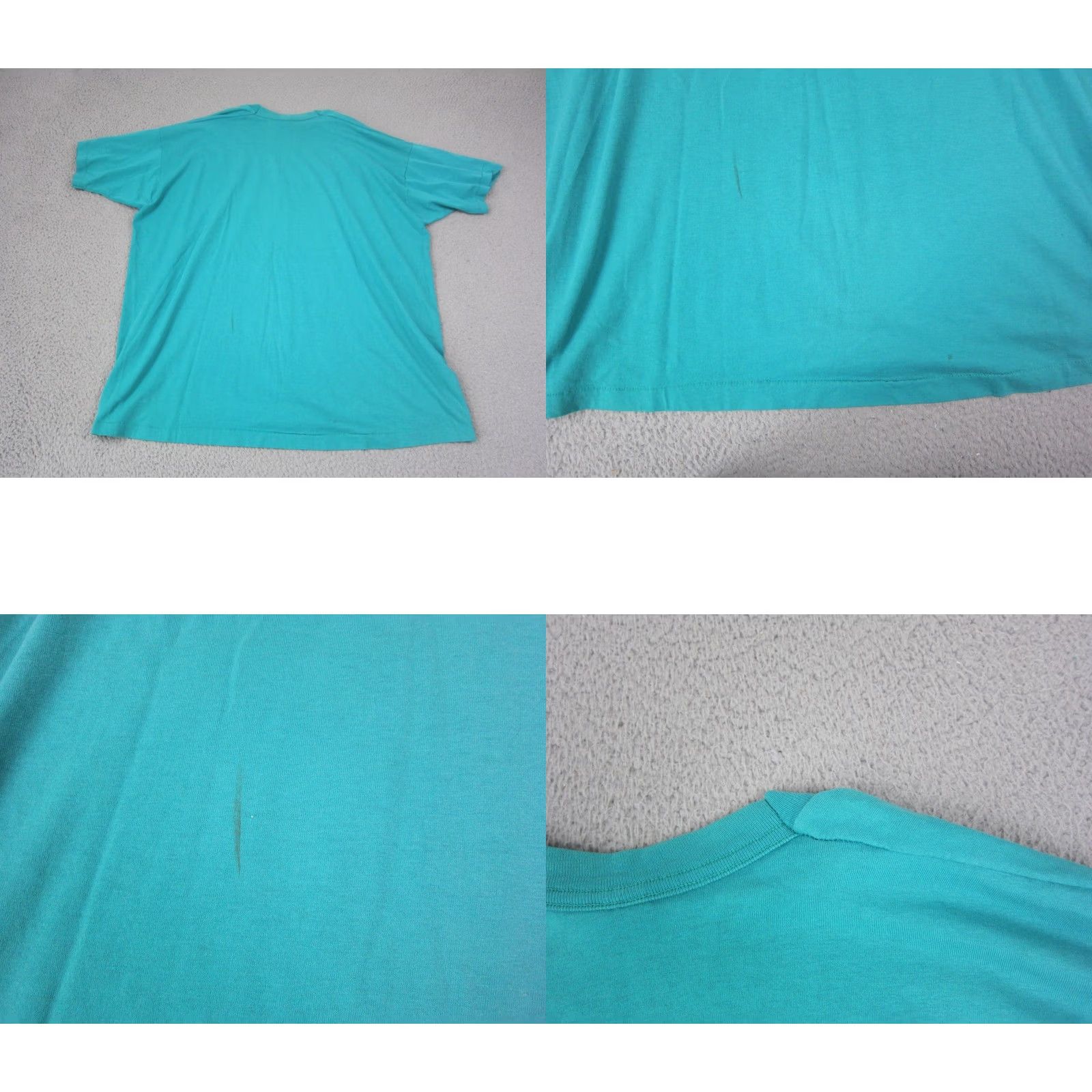 Fruit Of The Loom VINTAGE Fruit of the Loom Shirt Mens 2XL Blue Single Stitch Made in USA 90s Size US XXL / EU 58 / 5 - 10 Thumbnail