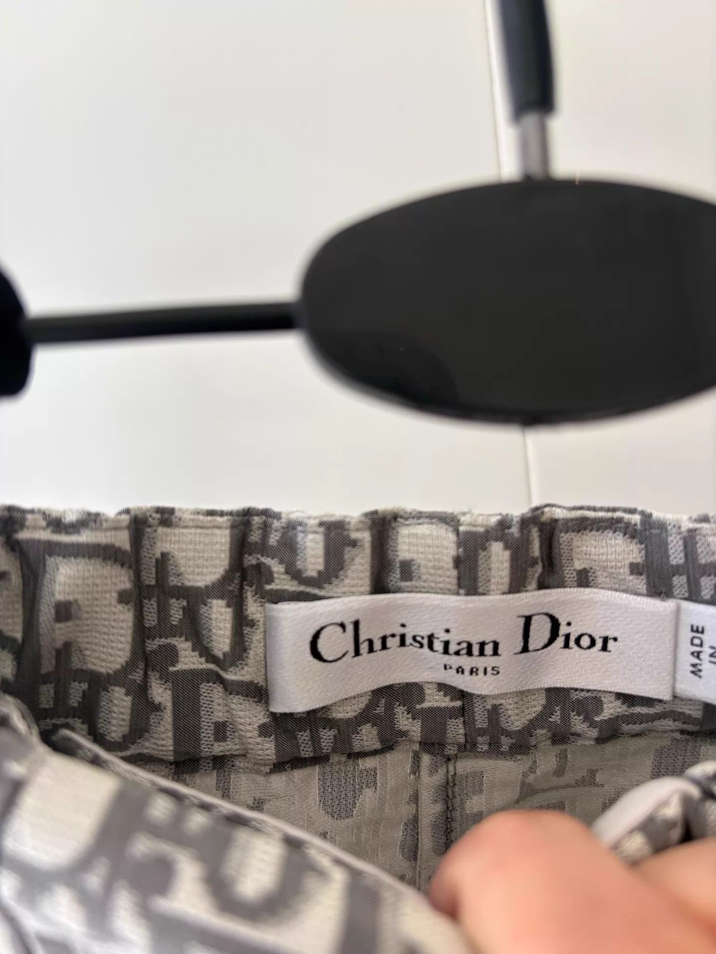 Dior Dior 24 grey Oblique logo mini skirt pants deadstock 34 Size 25" / US 0 / IT 36 - 5 Thumbnail