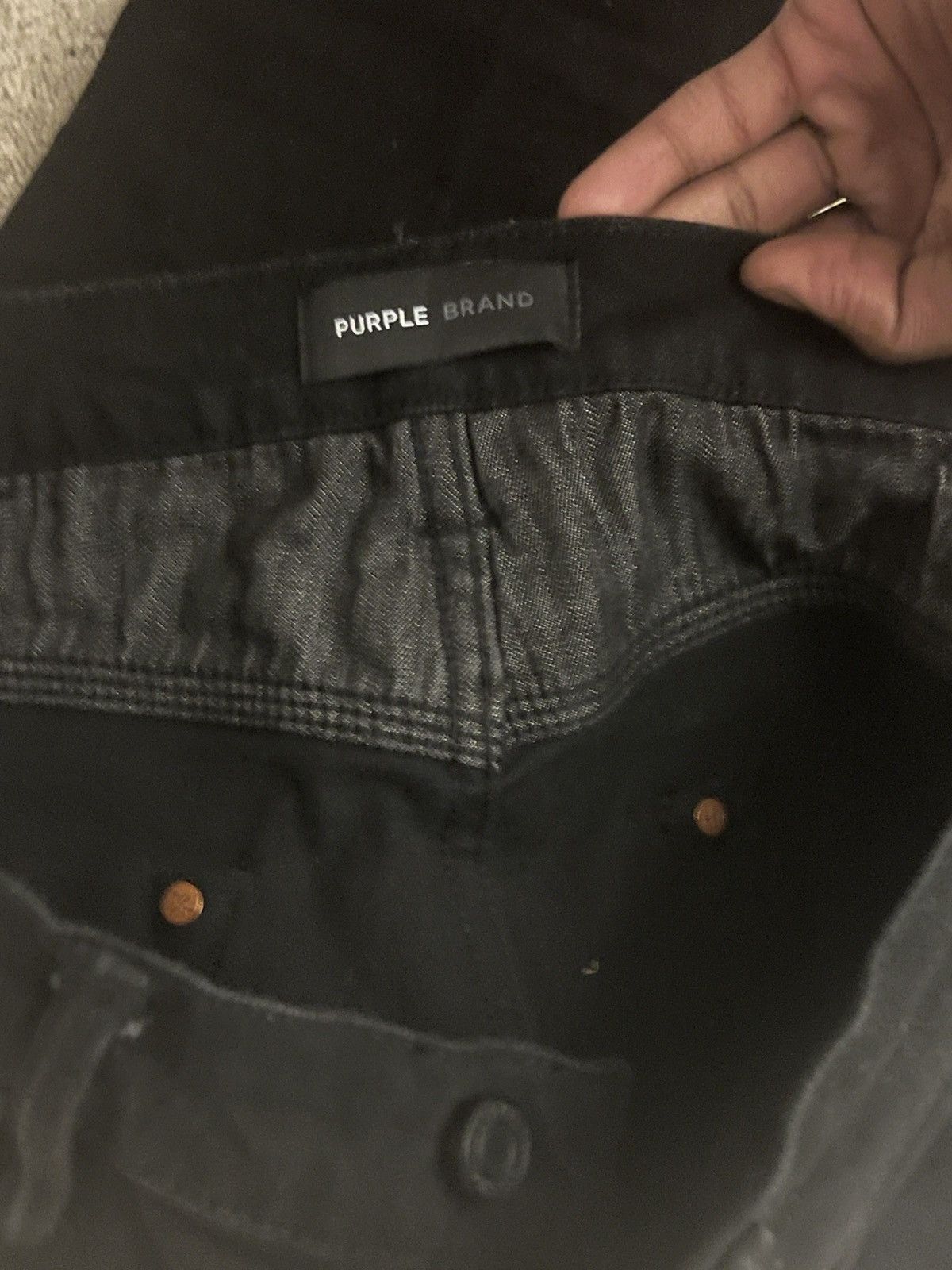 Purple Brand Black purple jeans Size US 33 - 4 Thumbnail