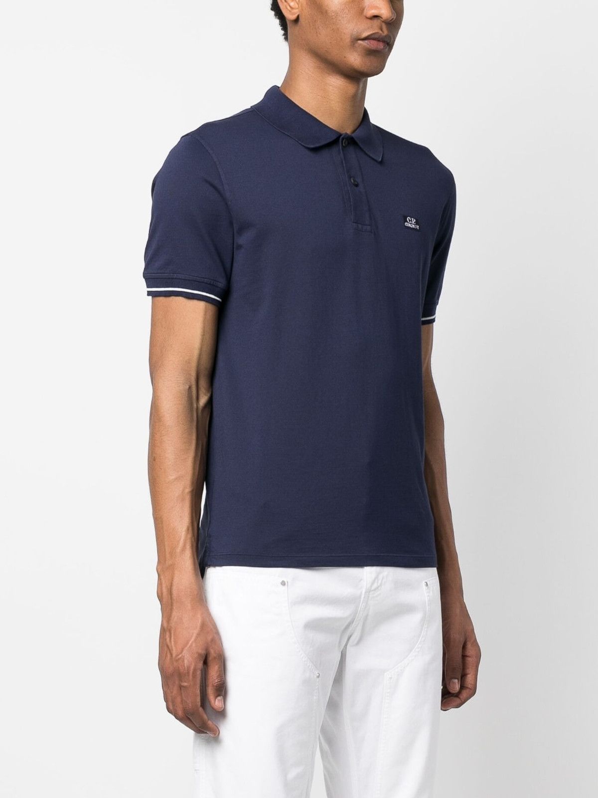 C.P. Company o1y1224 Logo Polo Shirt in Navy Blue Size US S / EU 44-46 / 1 - 4 Thumbnail