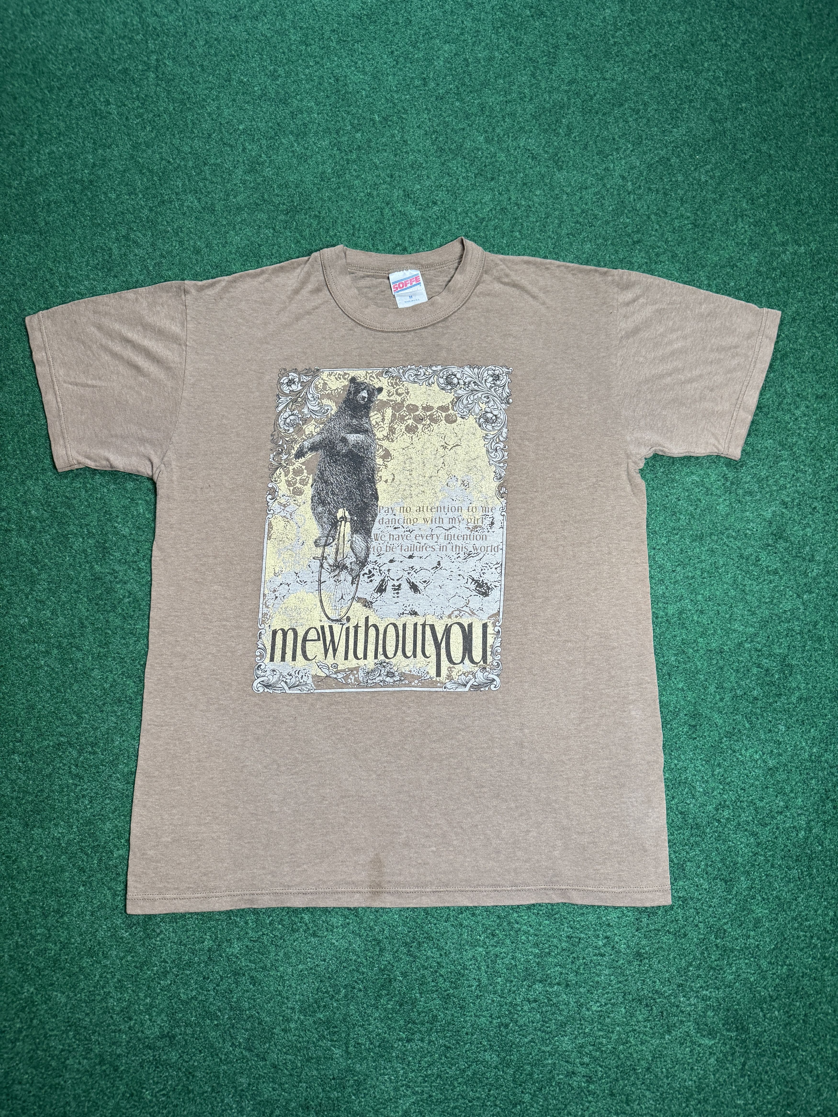 image of Soffe x Vintage VTG 2004 Mewithoutyou Alt Punk Rock Medium Thin Tshirt in Tan, Men's