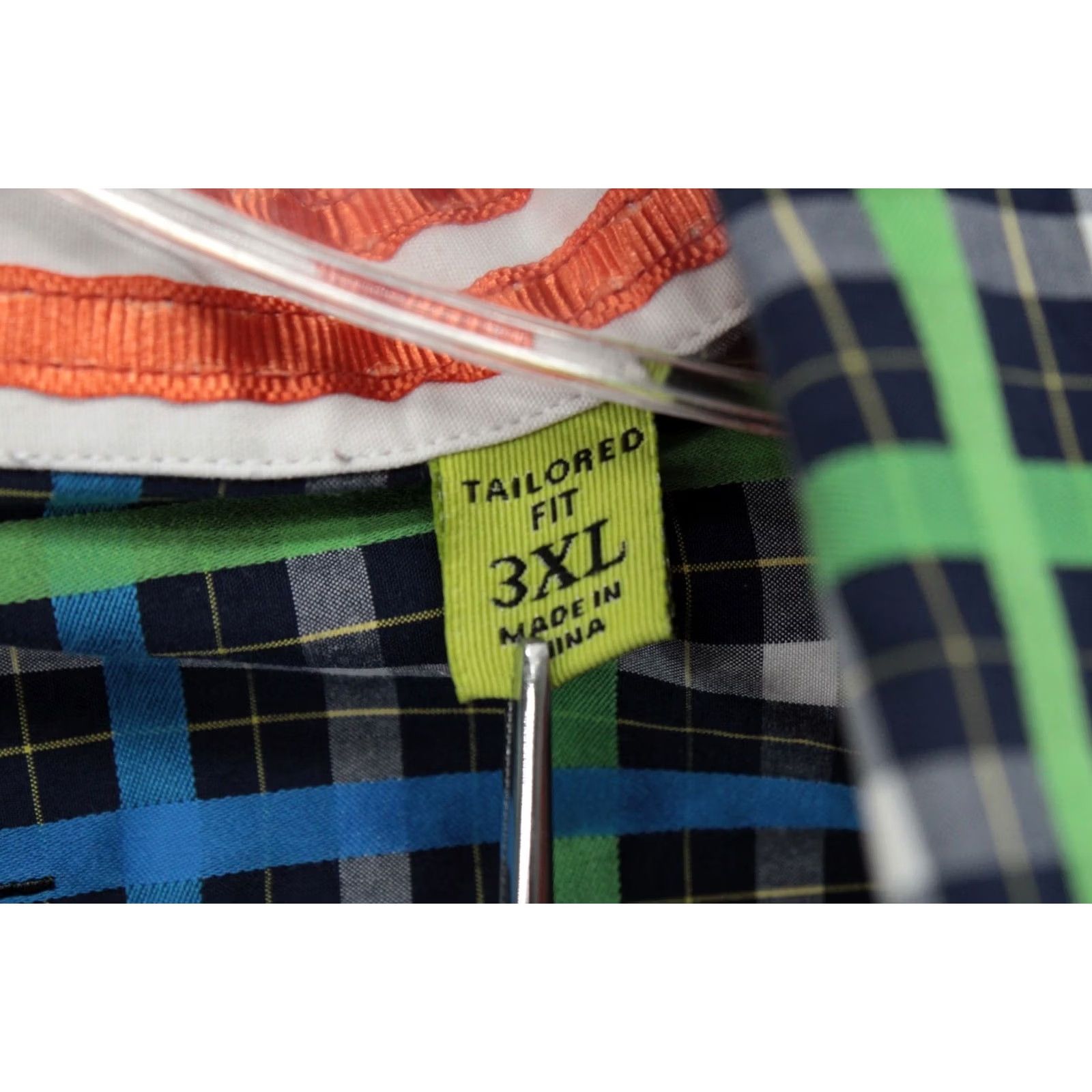 Robert Graham Robert Graham X Shirt Mens 3XL Check Multicolor Flip Cuff Statement Preppy Shirt Size US XXL / EU 58 / 5 - 7 Thumbnail