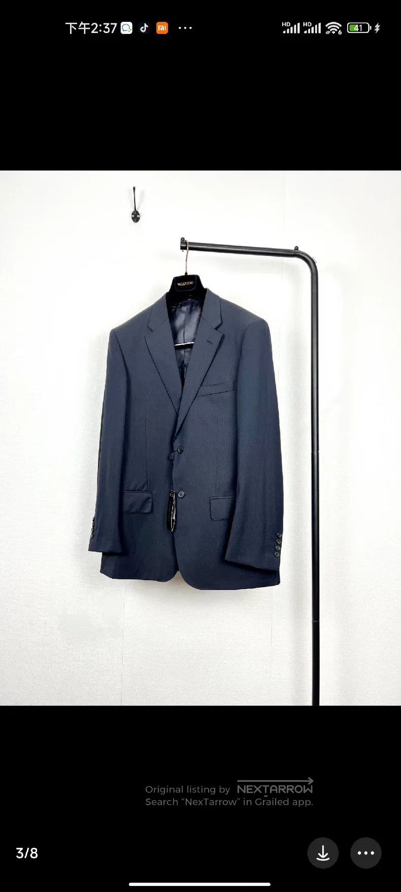 Valentino Valentino Men's casual wool suit set Size 50R - 2 Thumbnail