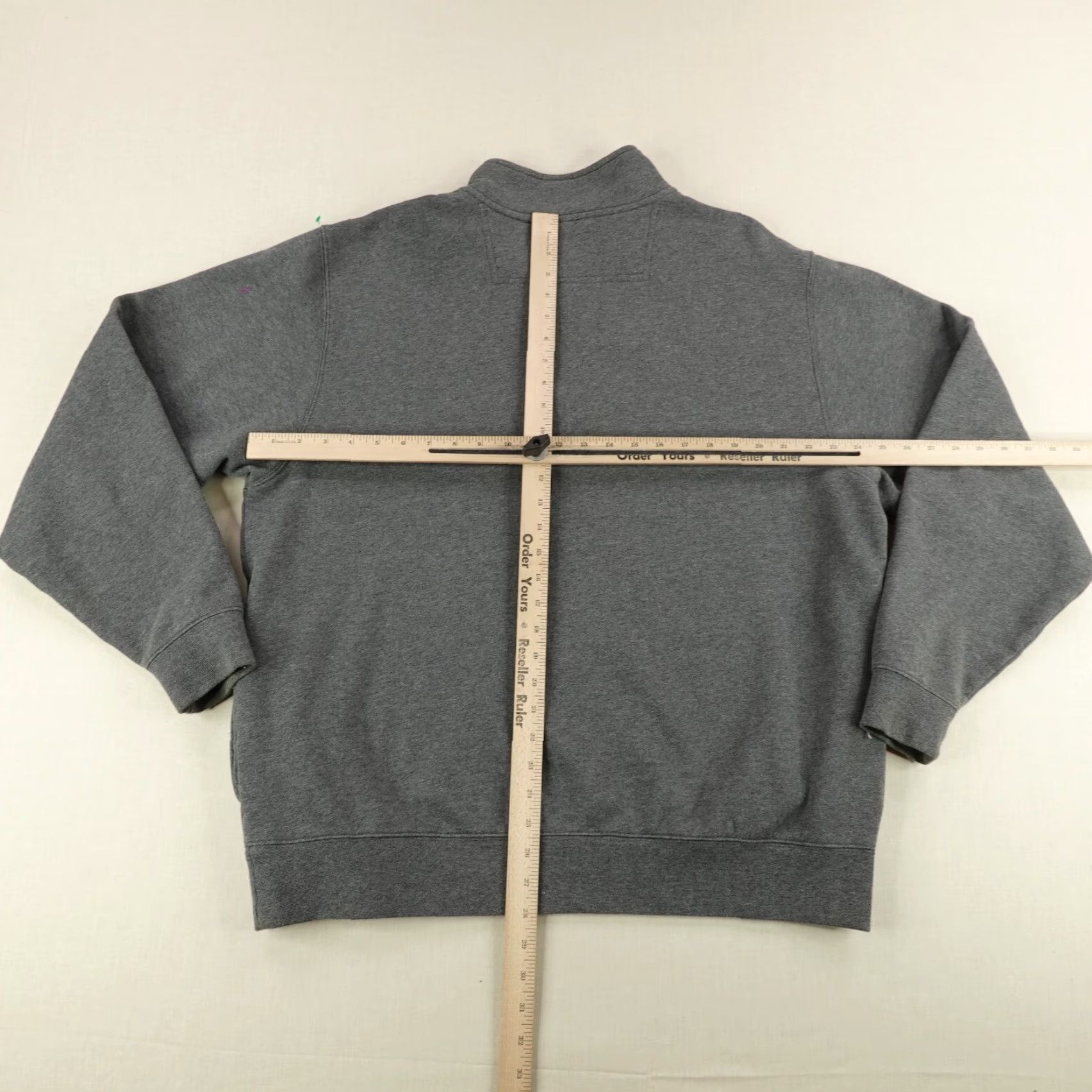 Vintage LL Bean Sweater Mens Large Gray 1/4 Zip Pullover Mock Neck Knit Pullover Outdoor Shirt Size US L / EU 52-54 / 3 - 5 Thumbnail