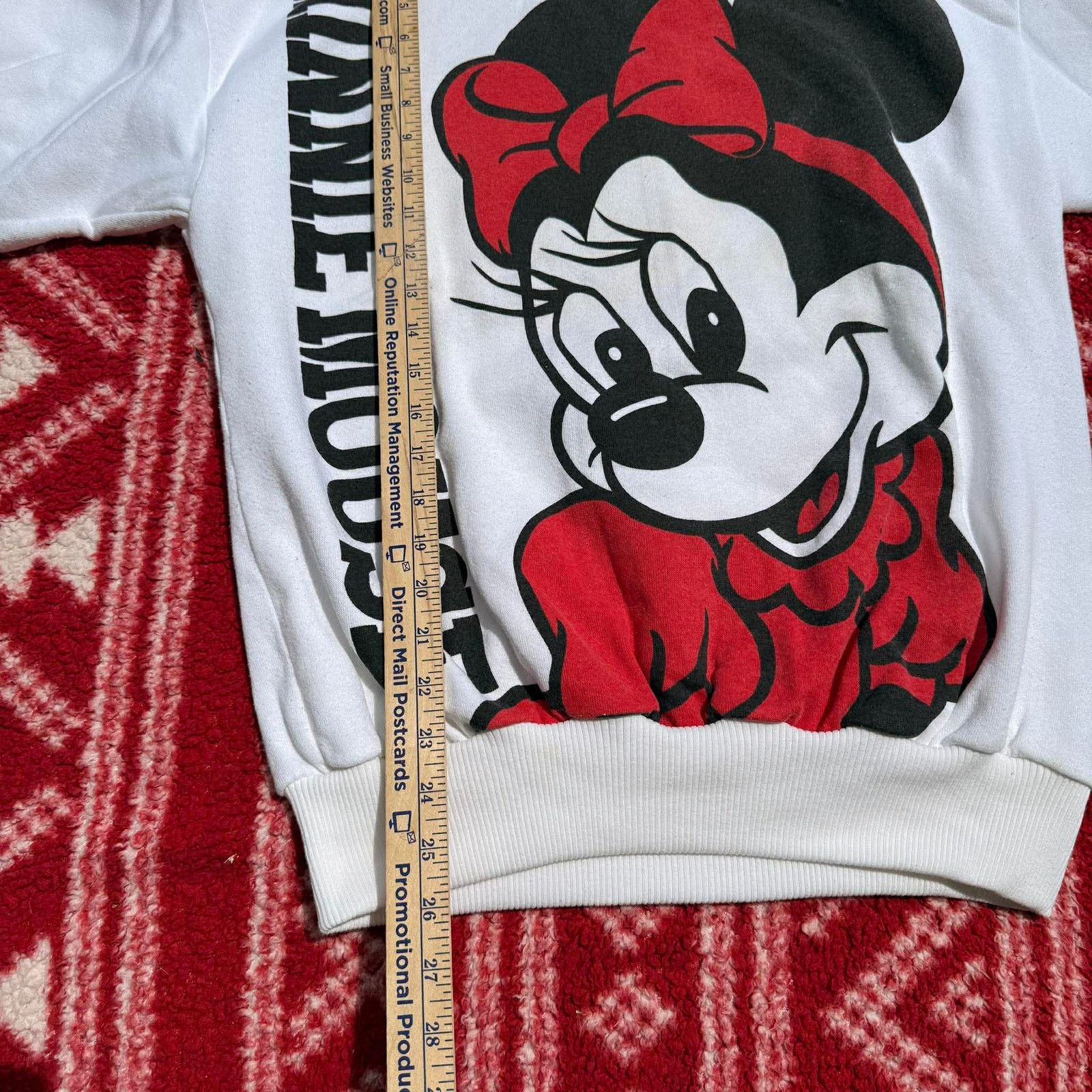 Disney 90s Disney Minnie Mouse Double Sided Big Graphic Sweatshirt Size M / US 6-8 / IT 42-44 - 4 Thumbnail