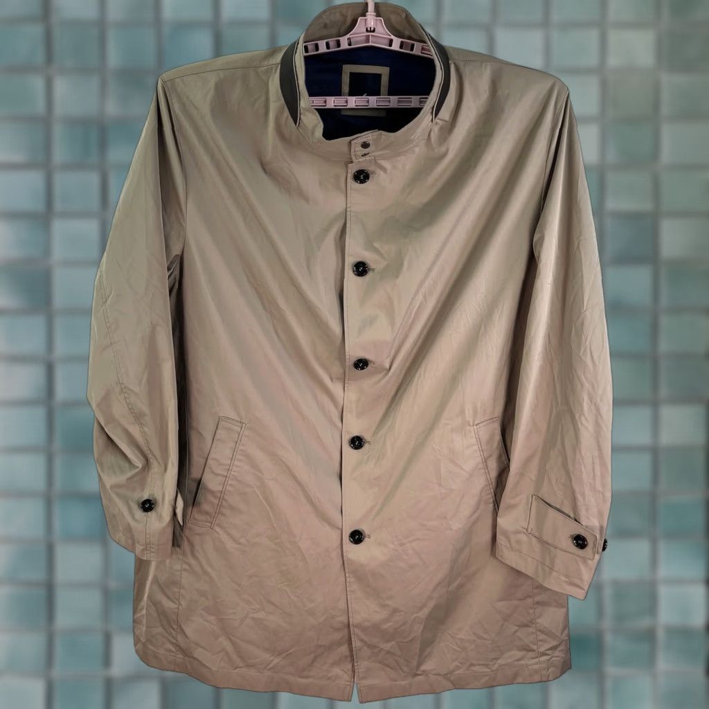 Vintage Daniel Hechter Paris Water Repellent Overcoat Mens 4XL Beige Coat Long Business Casual Travel 68in 58in Chest Mens Size US XXL / EU 58 / 5 - 1 Thumbnail
