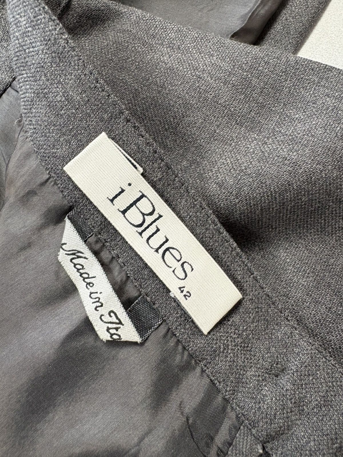 Designer Vintage iBlues Women’s Wool Suit Set Blazer & Skirt Gray Size M / US 6-8 / IT 42-44 - 10 Thumbnail