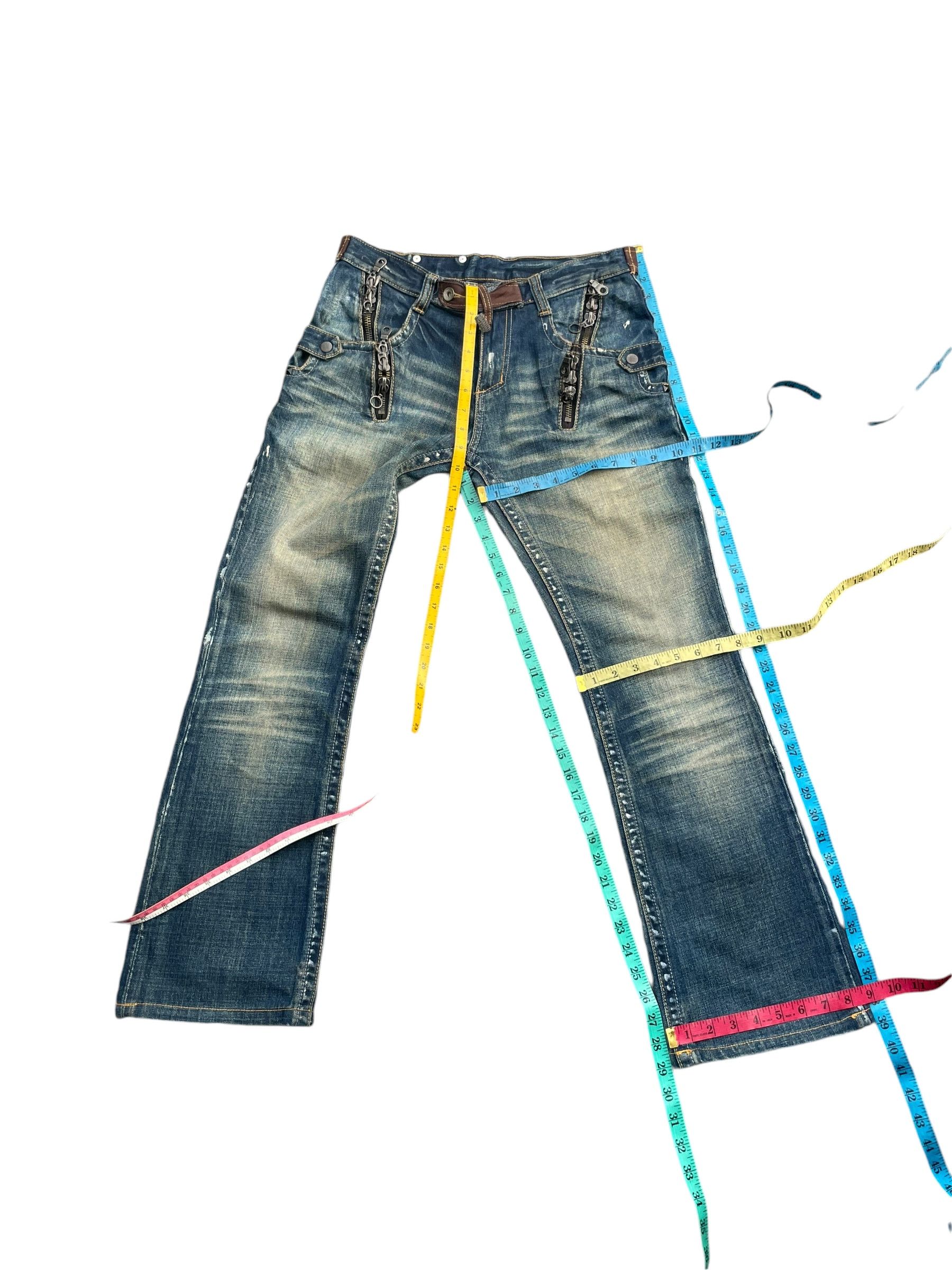 Japanese Brand Semantic Design Flare Custom Denim Size US 32 / EU 48 - 16 Thumbnail