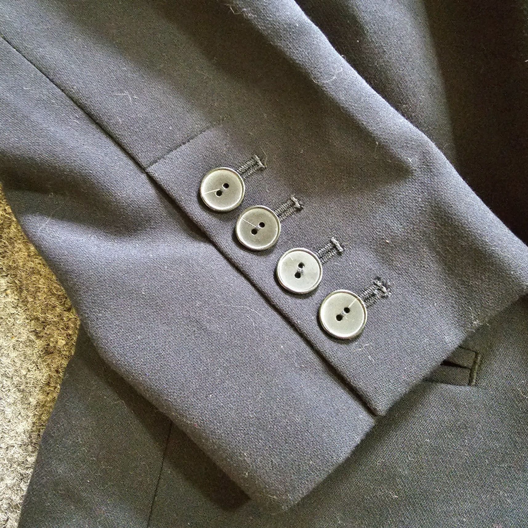 Vintage Maeve Blazer Womens Size 10 Black Double Breasted Long Sleeve Lined 80s Career Jacket Blazer Mens Womens Size L / US 10 / IT 46 - 5 Thumbnail