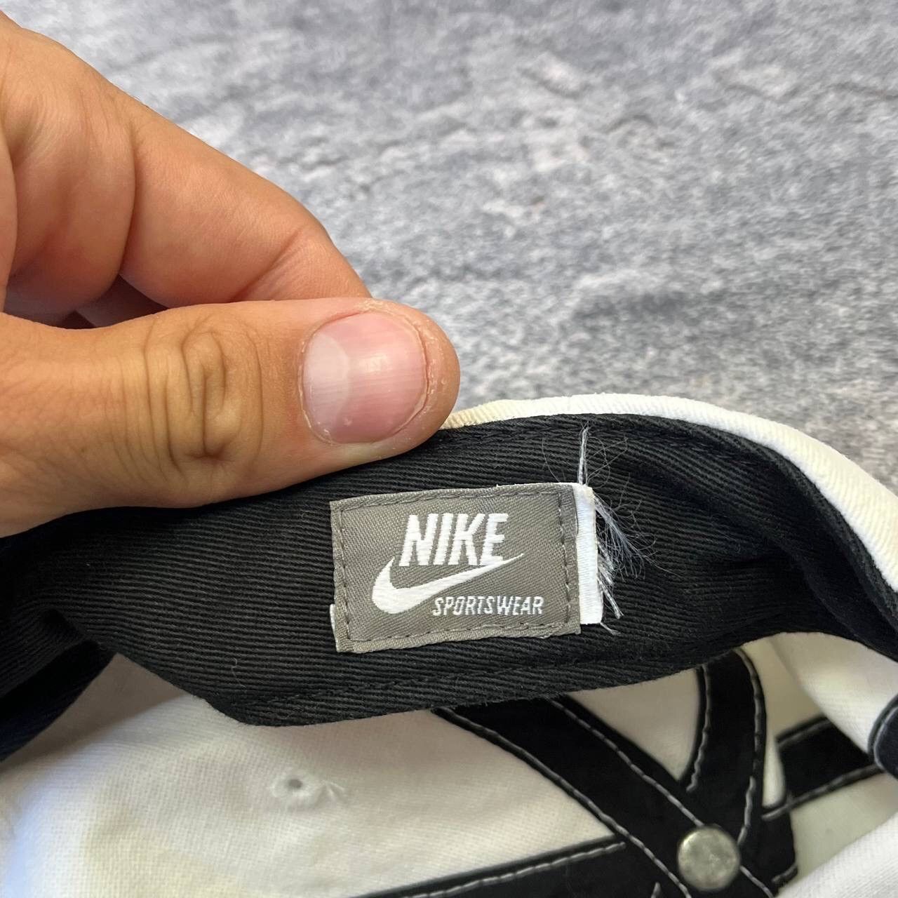 Nike × Nike ACG Vintage 90s White Nike Big swoosh Cap Hat,Y2K Size ONE SIZE - 4 Thumbnail
