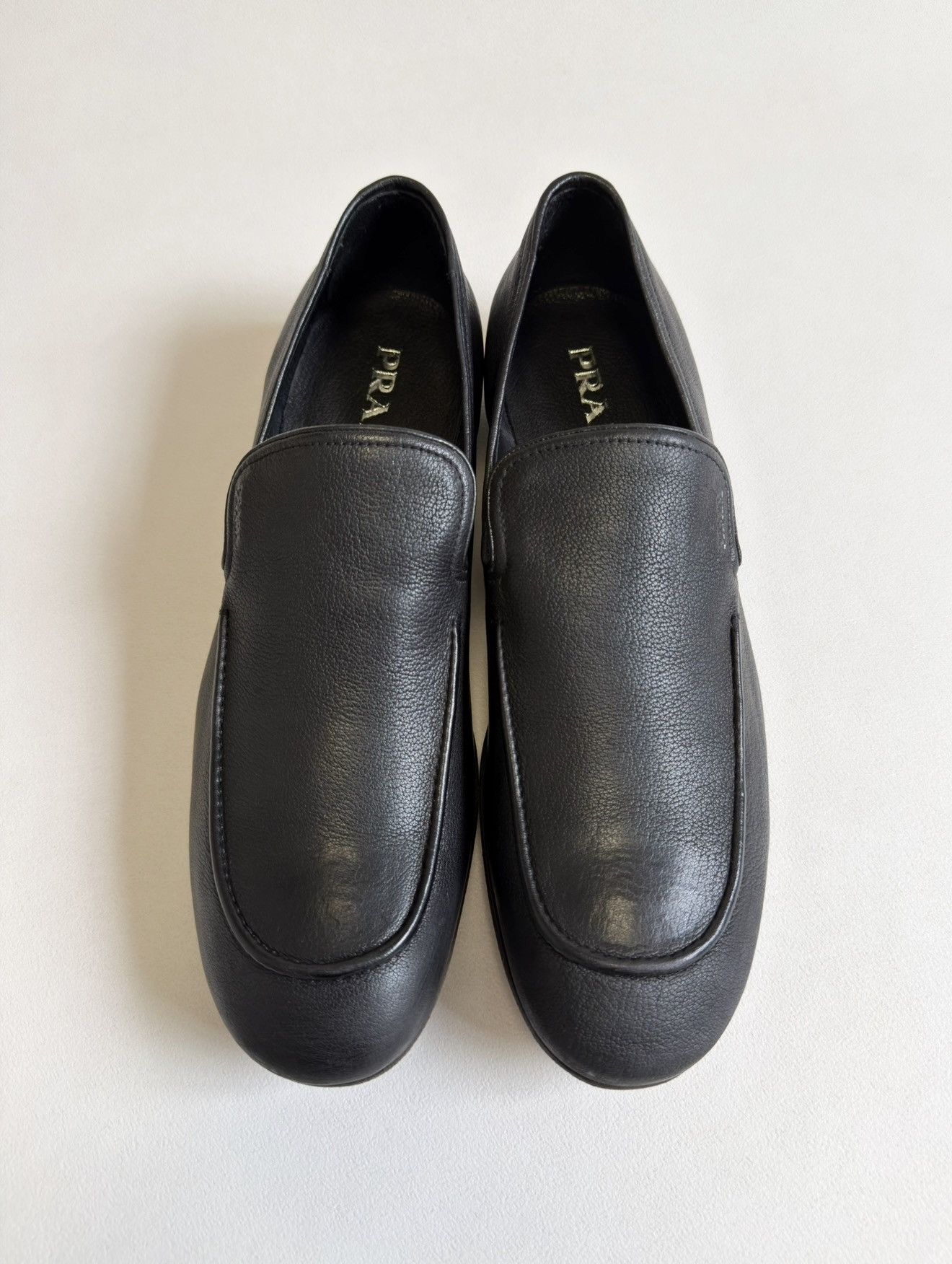 Prada Mid 2000s Black Leather Loafers Size US 9 / EU 42 - 1 Thumbnail