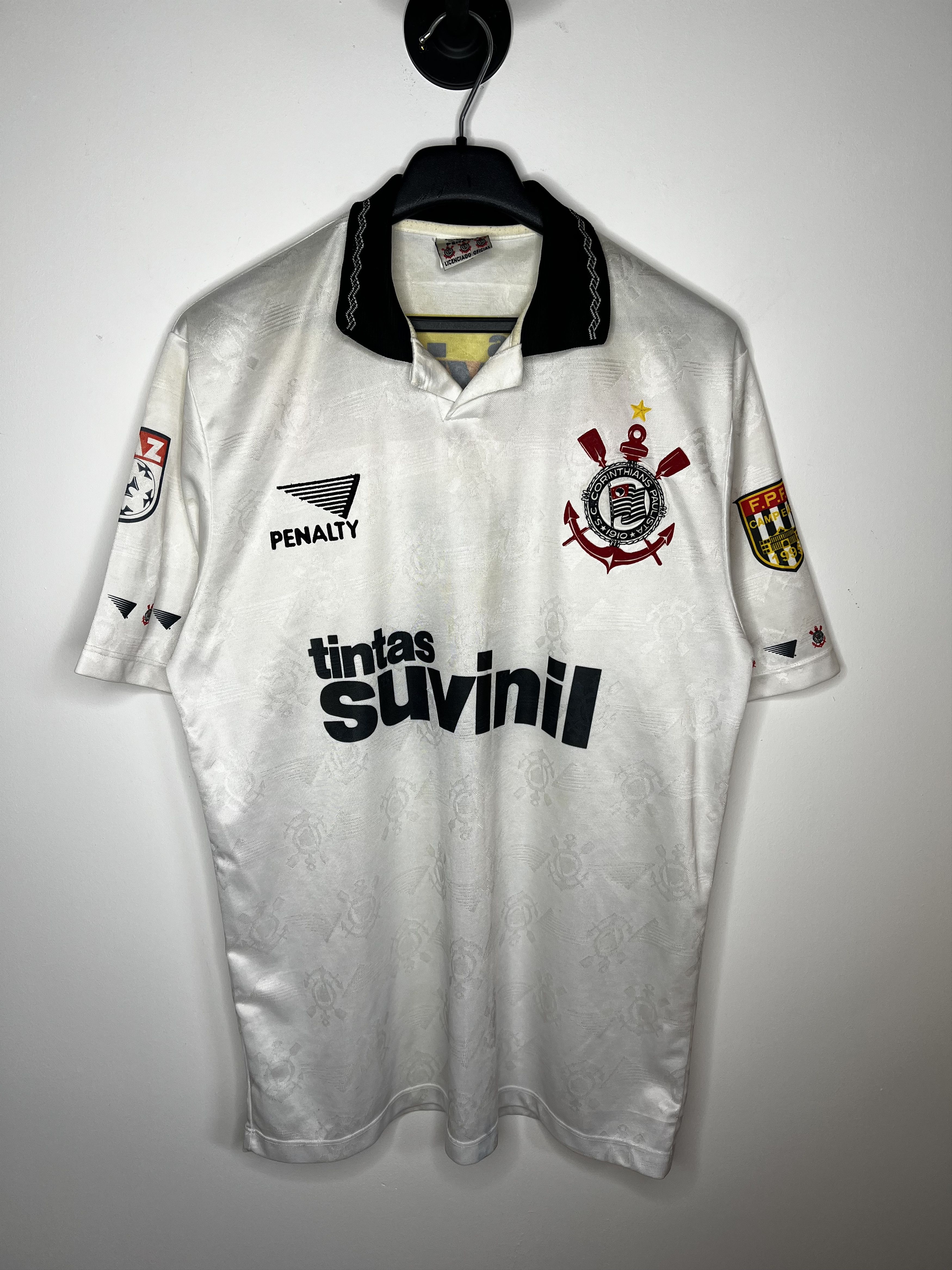 Penalty CORINTHIANS PAULISTA 1995 HOME FOOTBALL SHIRT SOCCER JERSEY Size US L / EU 52-54 / 3 - 1 Thumbnail