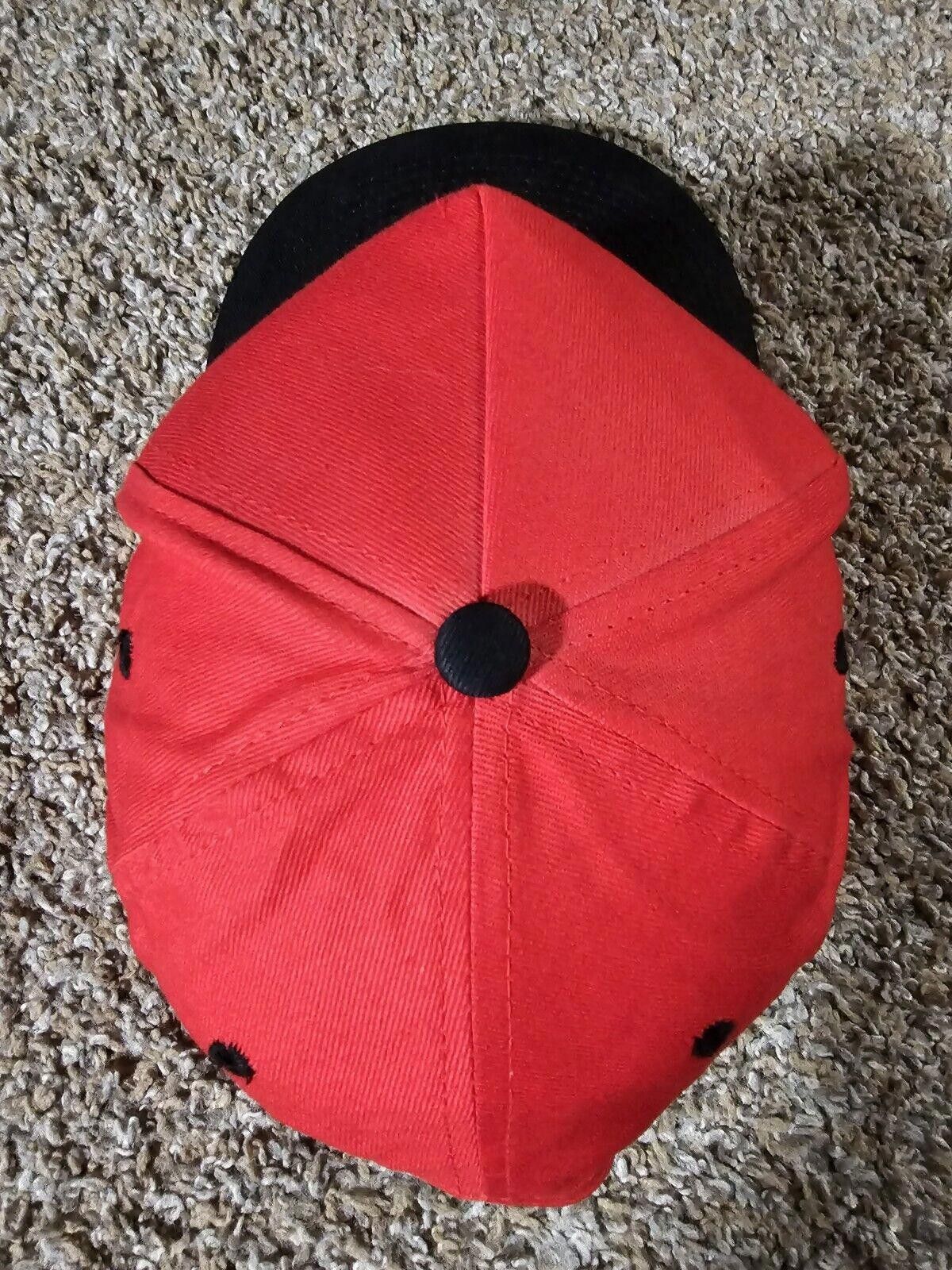 Designer Renk Seed Baseball Cap OSFA Snapback Red Black Logo Size ONE SIZE - 5 Thumbnail