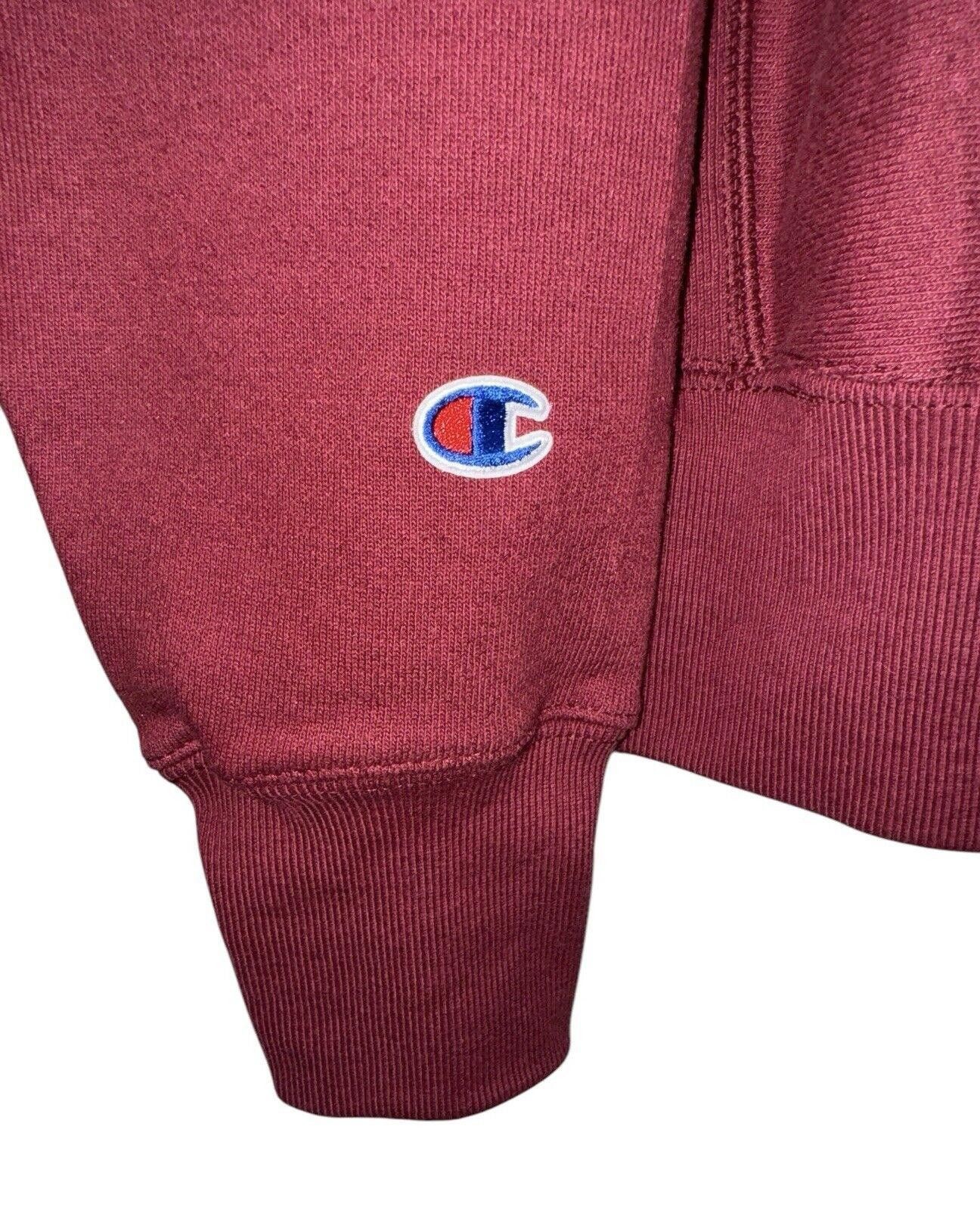 Champion Champion Maroon Red Reverse Weave Crewneck Sweatshirt Sz L Size US 34 / EU 50 - 4 Thumbnail