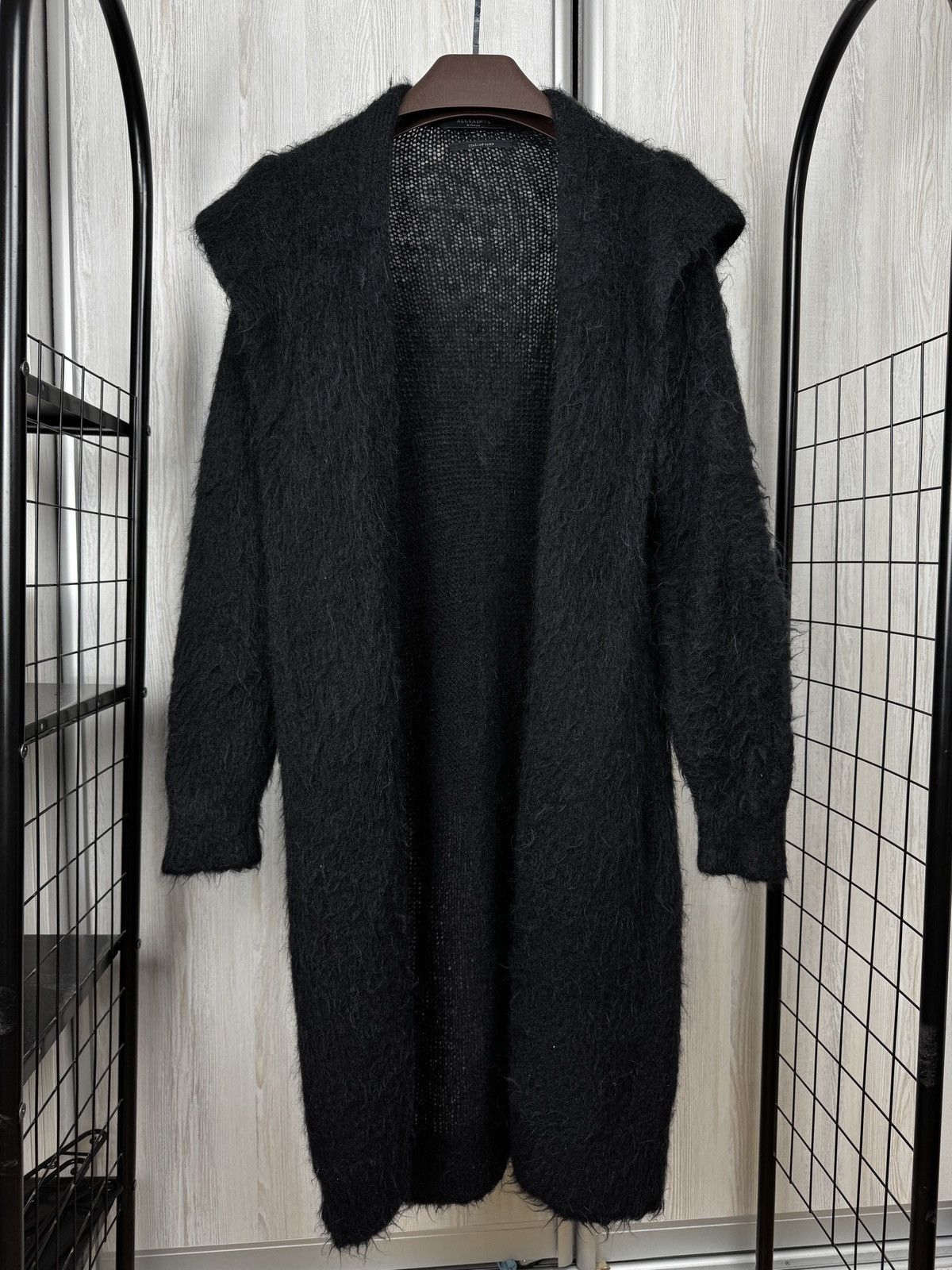Allsaints AllSaints Milano Alpaca Blend Cardigan Black Long Size XS / US 0-2 / IT 36-38 - 1 Thumbnail