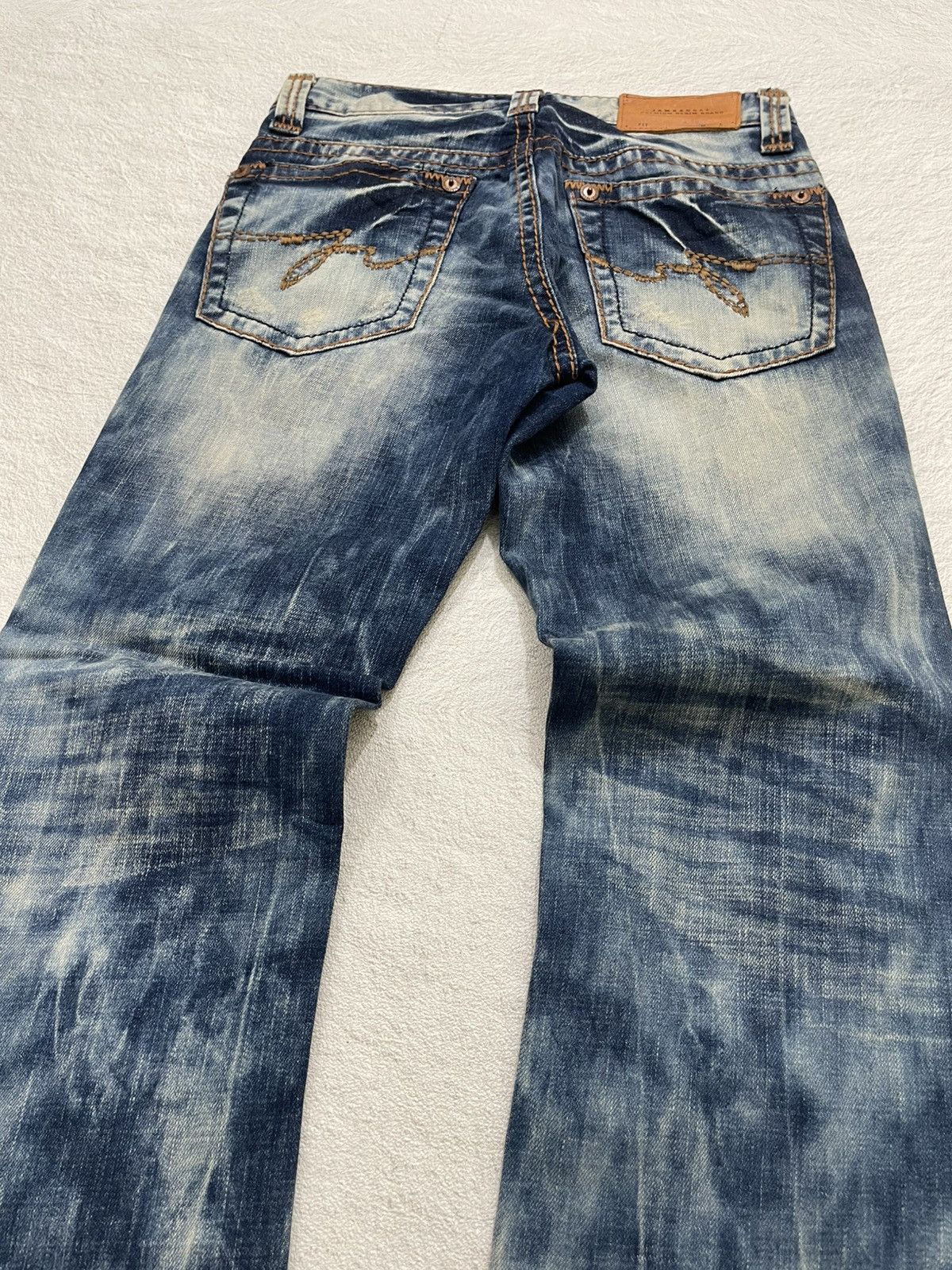 Hysteric Glamour 2000s Vintage Acid Washed Distressed Fading Denim Y2K Size US 28 / EU 44 - 7 Thumbnail