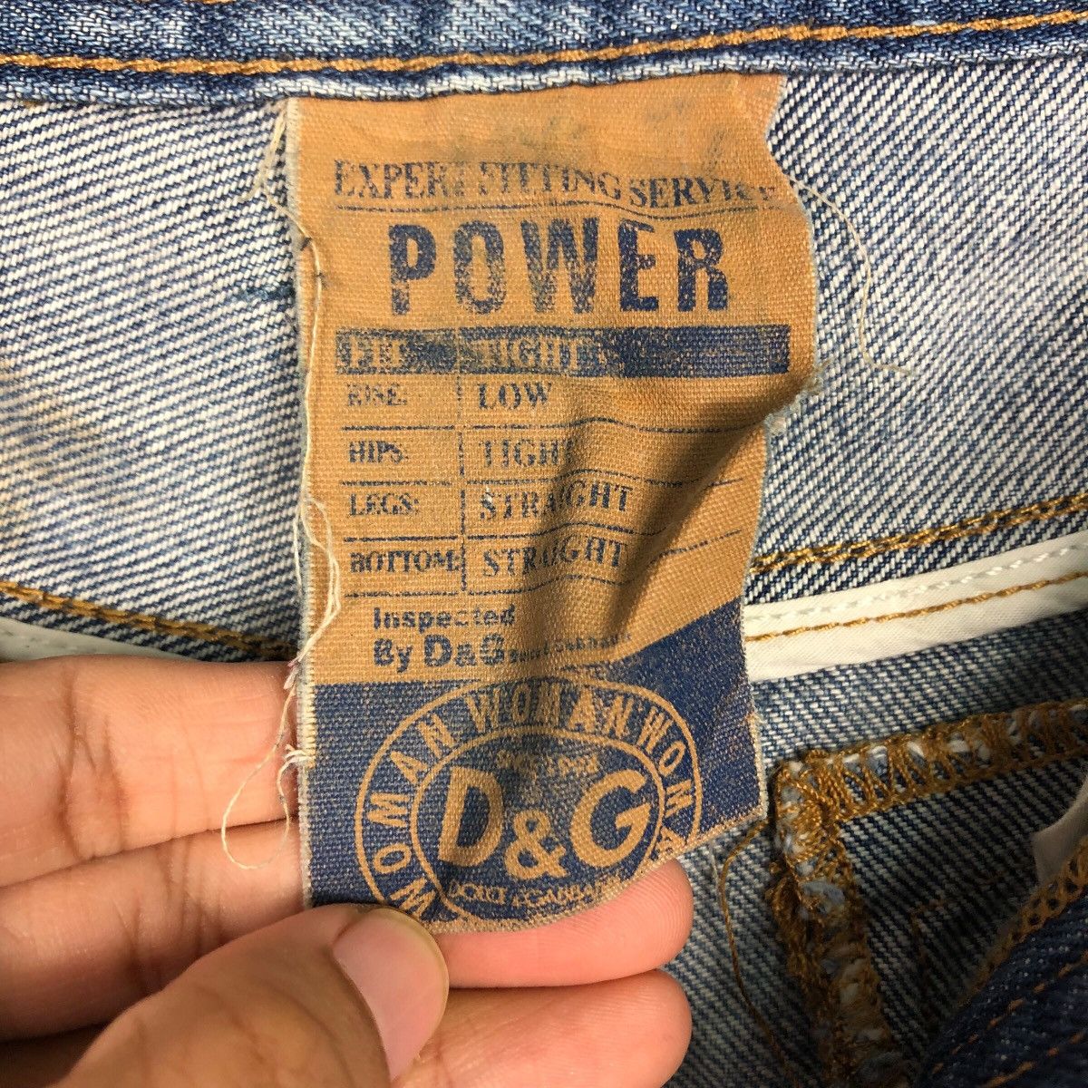 Dolce & Gabbana 📌Vintage Distressed Denim Jeans D&G Made in Italy Size US 34 / EU 50 - 23 Thumbnail