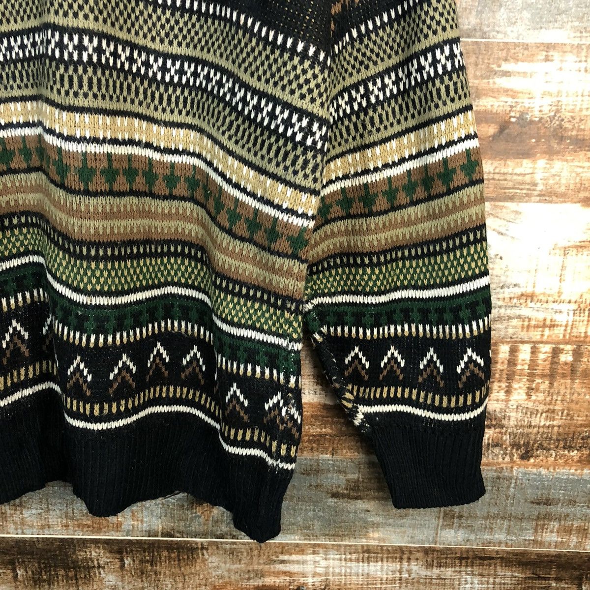 Homespun Knitwear Bamboo Club Green Knitwear vintage #A1689 Size US M / EU 48-50 / 2 - 8 Thumbnail