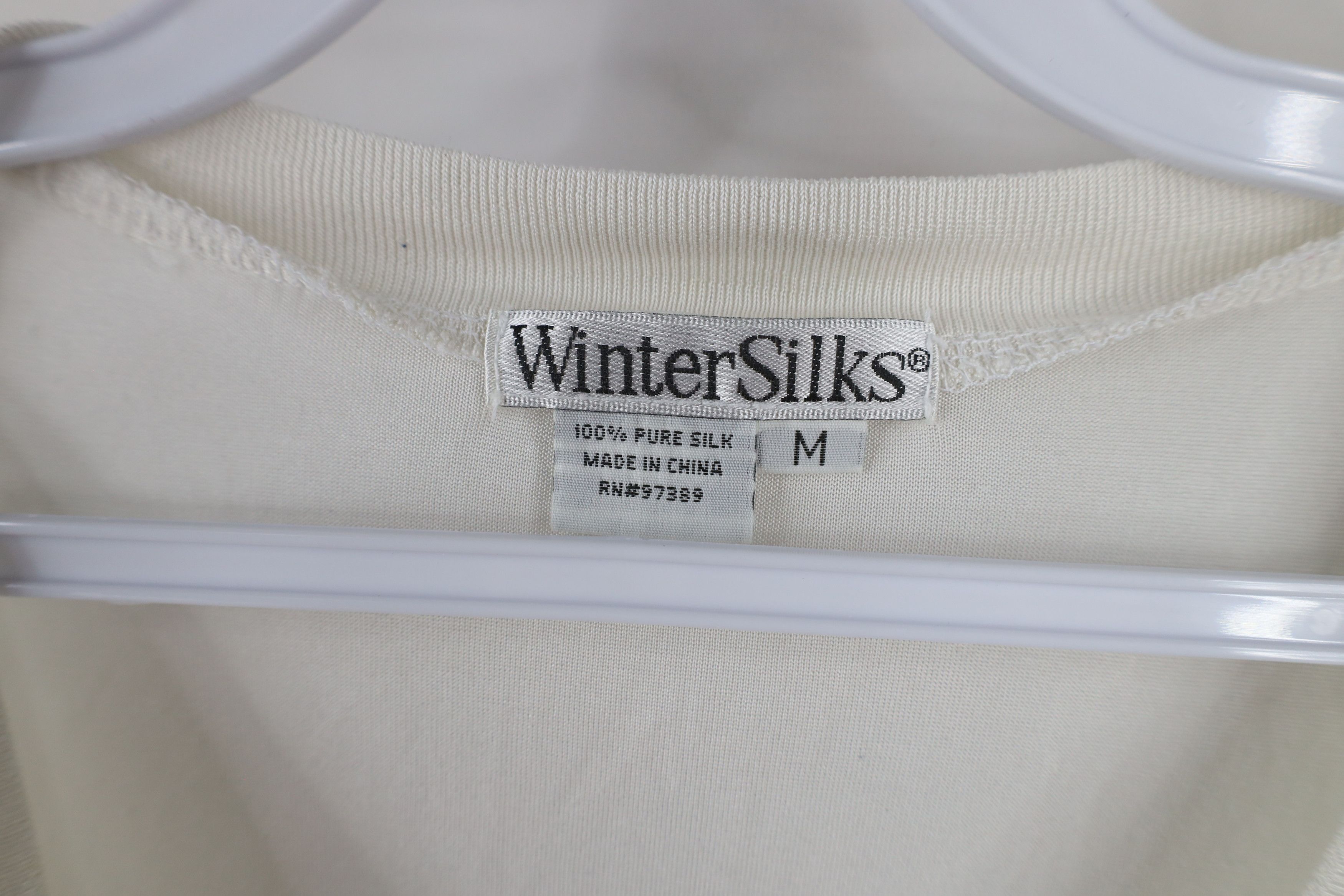 Vintage Vintage 90s Winter Silks Sheer Silk Long Sleeve T-Shirt Size M / US 6-8 / IT 42-44 - 4 Thumbnail