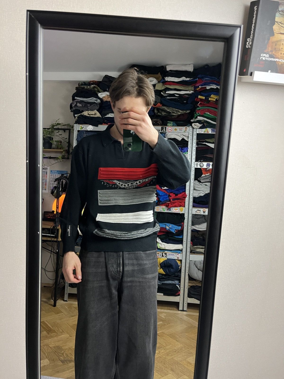 Carlo Colucci Vintage Carlo Colucci Jumper Graphic Sweater Only For Japan Size US M / EU 48-50 / 2 - 2 Thumbnail