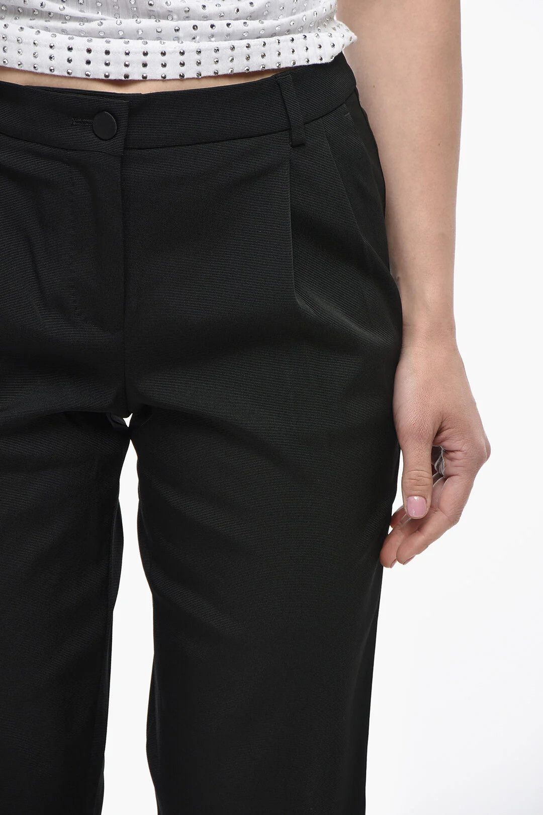 Dolce & Gabbana og1mm0426 Two-Pleat Short in Black Size 26" / US 2 / IT 38 - 3 Thumbnail