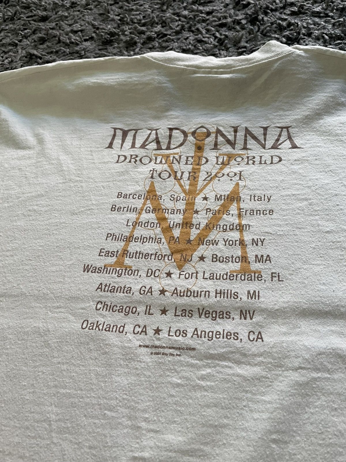 Band Tees × Vintage Vintage 2001 Madonna Drowned World Tour Y2K Tank Top Size US L / EU 52-54 / 3 - 12 Thumbnail