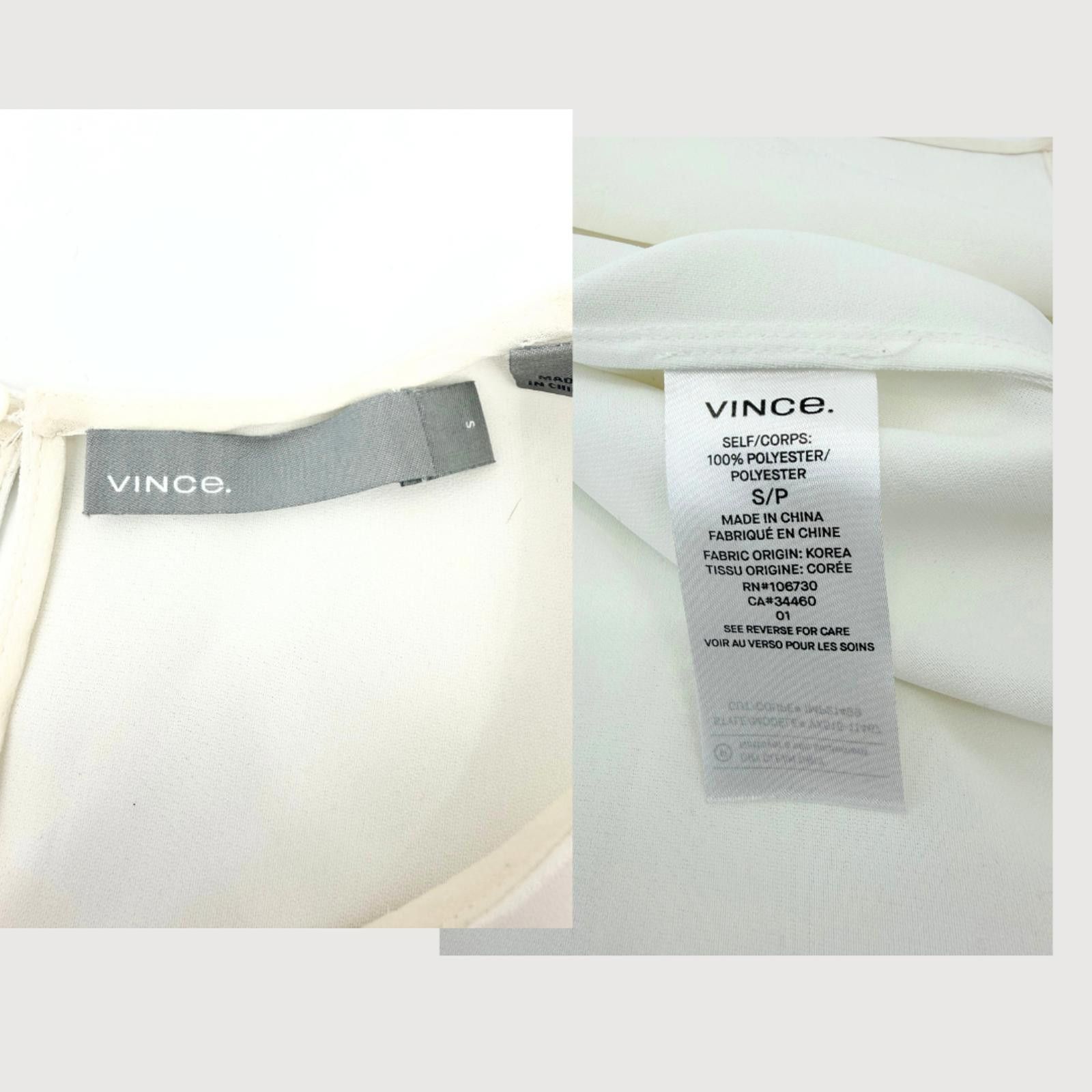 Vince Vince Bonded Tank Off White Minimalist Top S Size S / US 4 / IT 40 - 5 Thumbnail