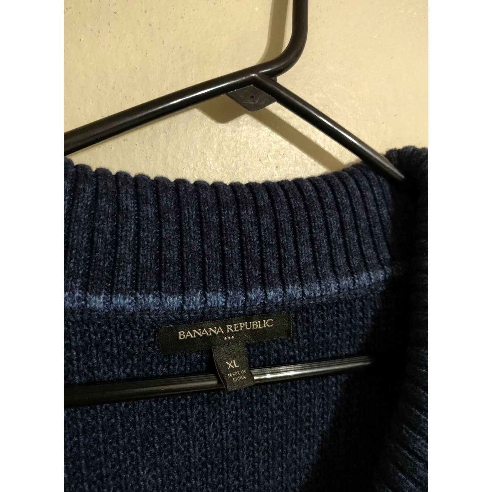 Banana Republic Banana Republic Shawl Cardigan Sweater Cotton/Wool Navy Blue XL Men's XLarge Size US XL / EU 56 / 4 - 3 Thumbnail