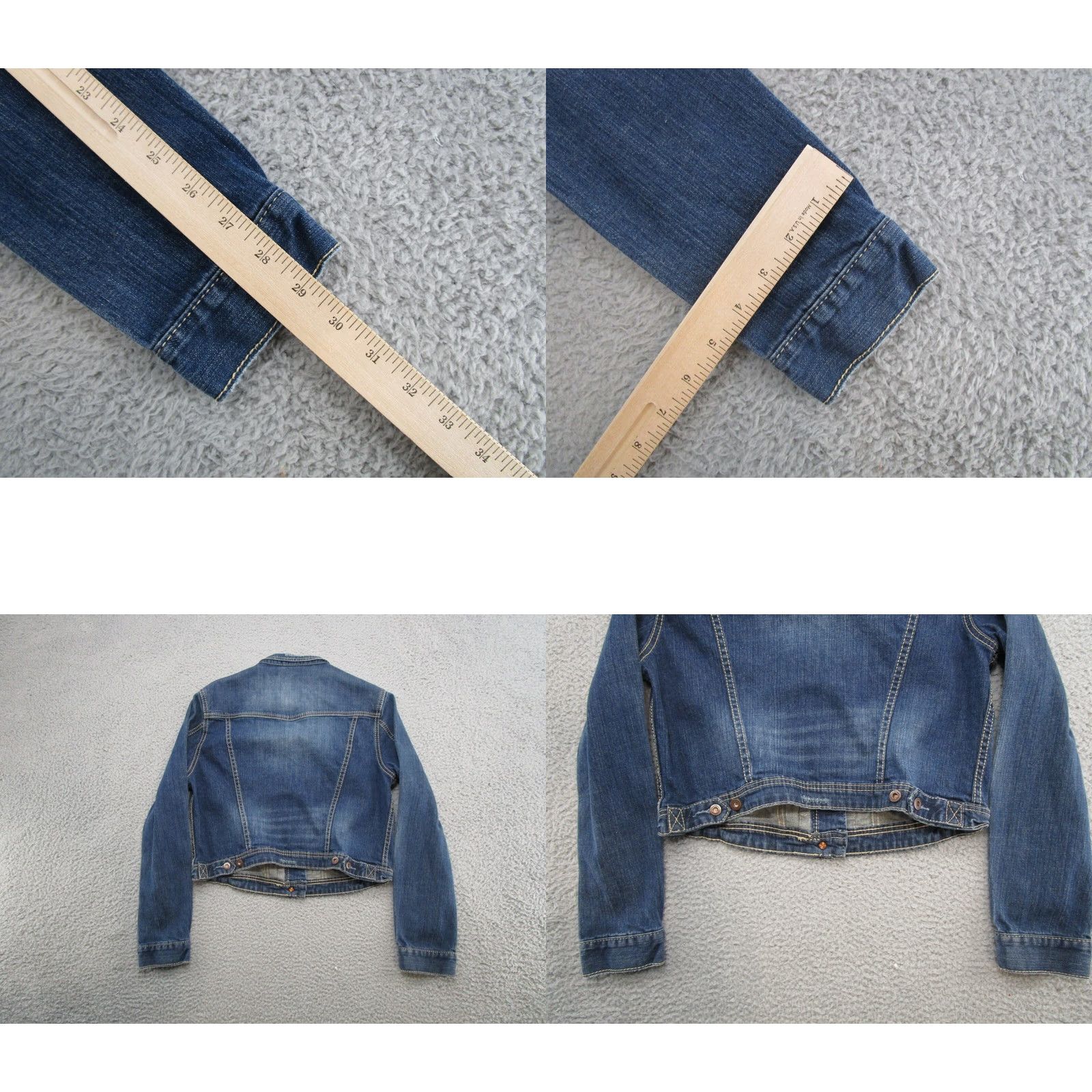 Vintage VINTAGE UNIONBAY Women's Denim Button Up Distressed Jean Jacket XL Read Size 40" / US 18 - 8 Thumbnail