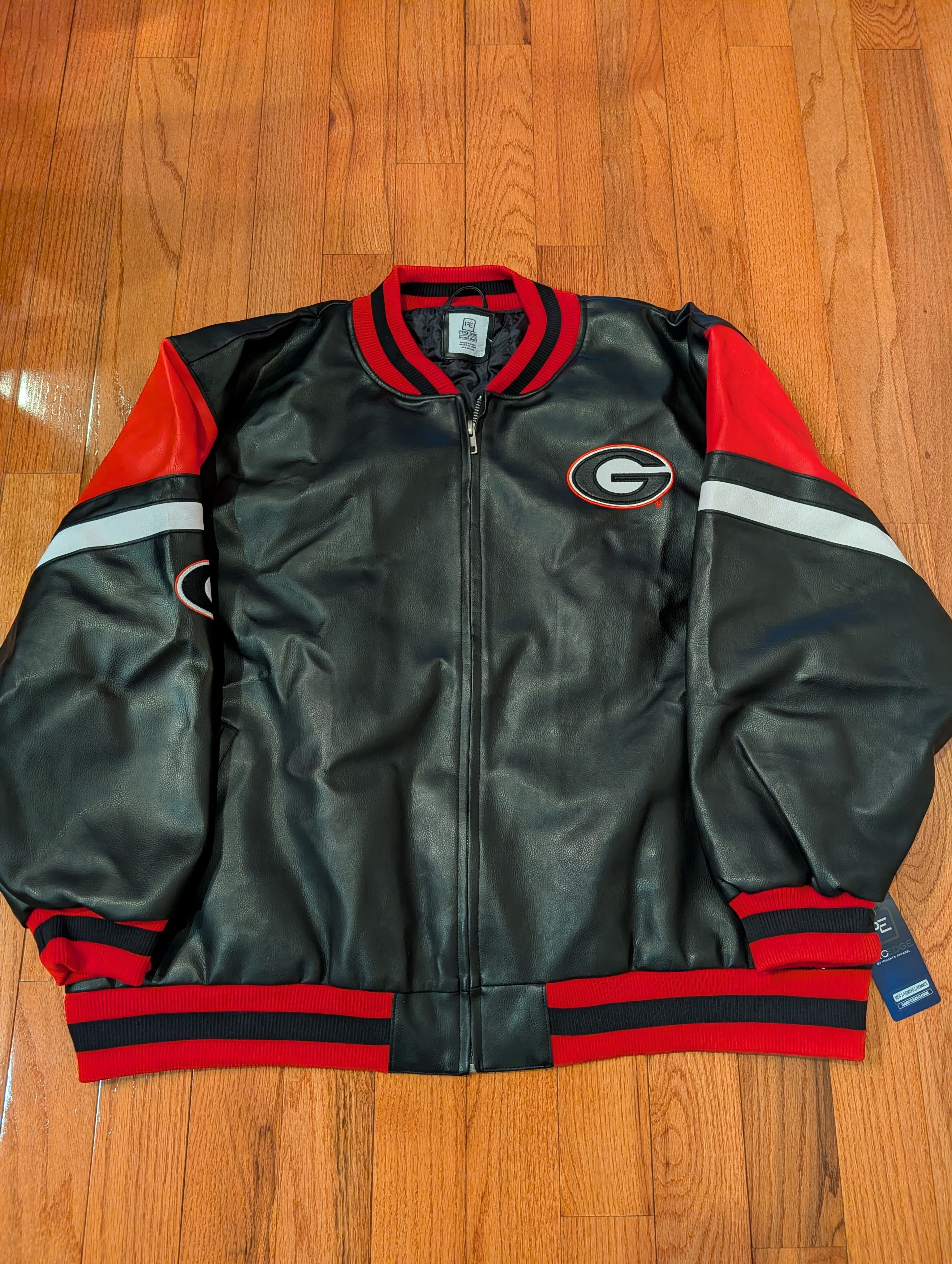 NCAA NWT Georgia Bulldogs Varsity Bomber Jacket NCAA Big & Tall Size US XXL / EU 58 / 5 - 4 Thumbnail