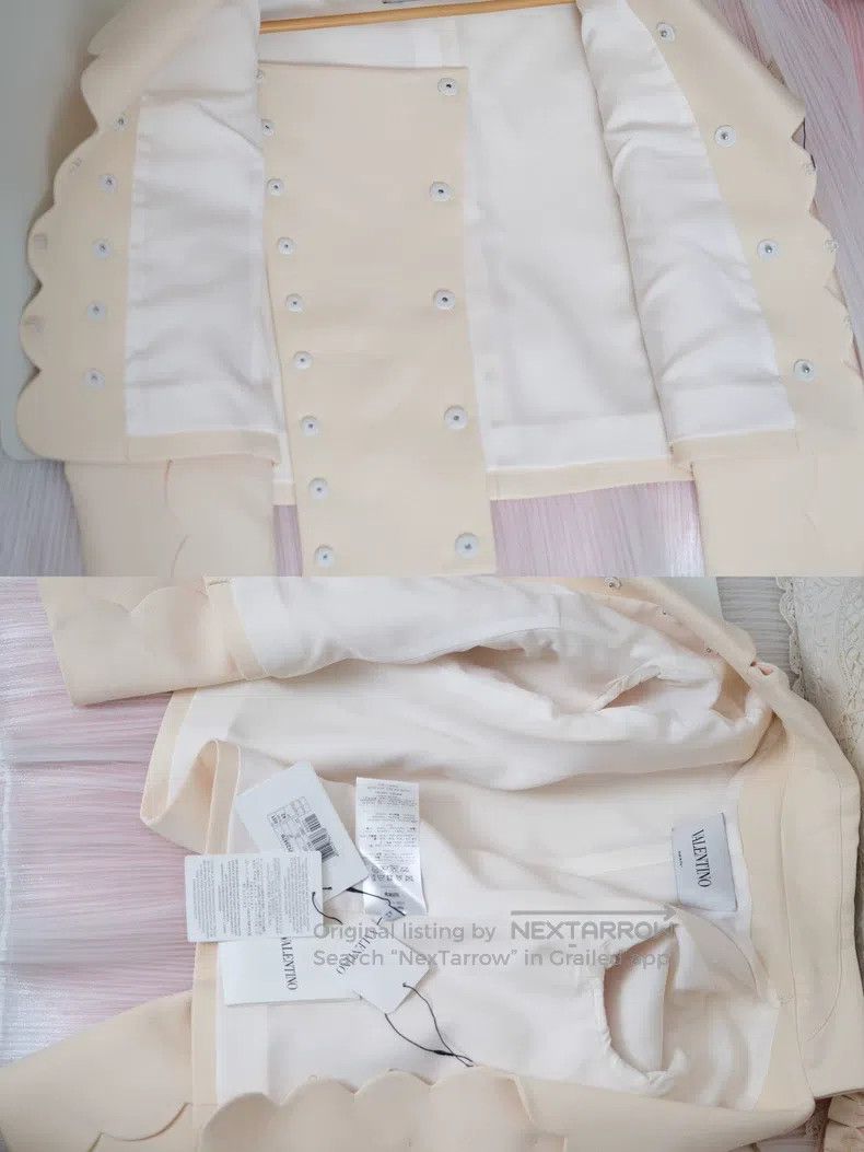 Valentino Valentino Lace silk wool blazer Size S / US 4 / IT 40 - 9 Thumbnail