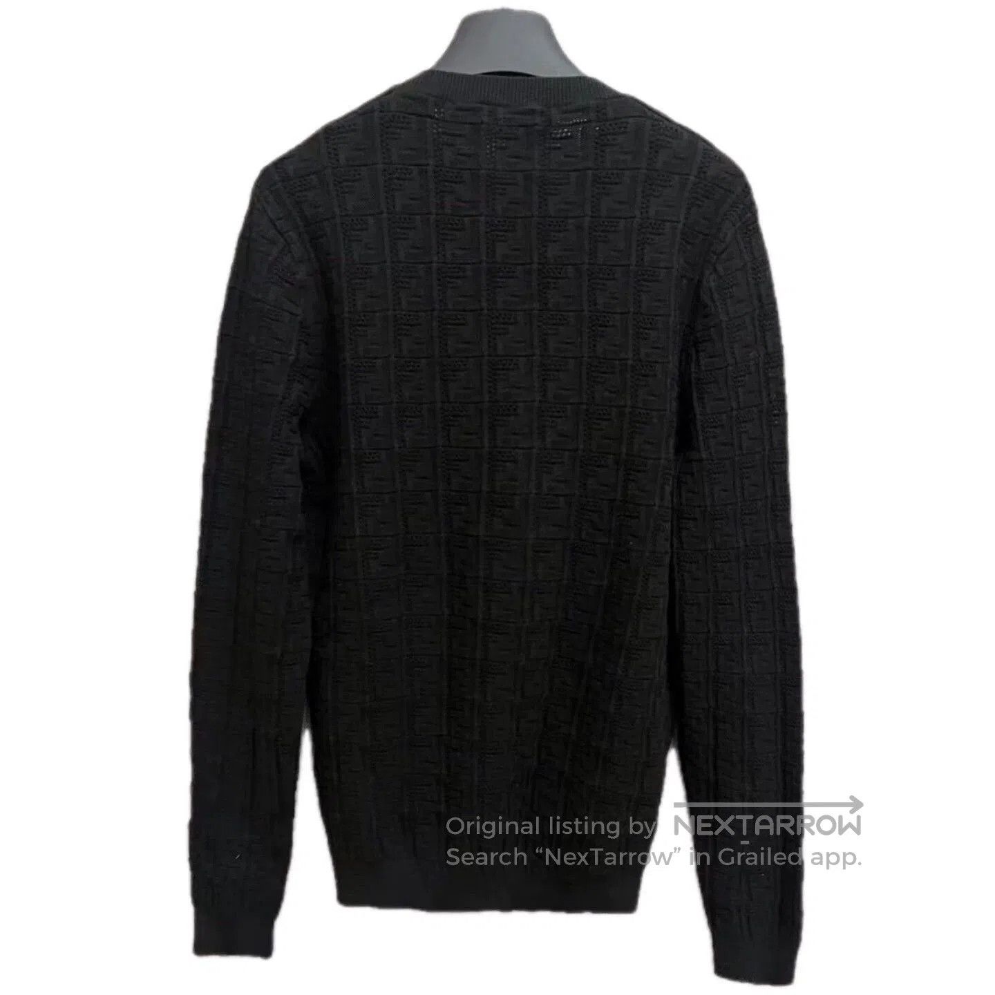 Fendi fendi black logo knit long sleeve sweater. Size US L / EU 52-54 / 3 - 2 Thumbnail