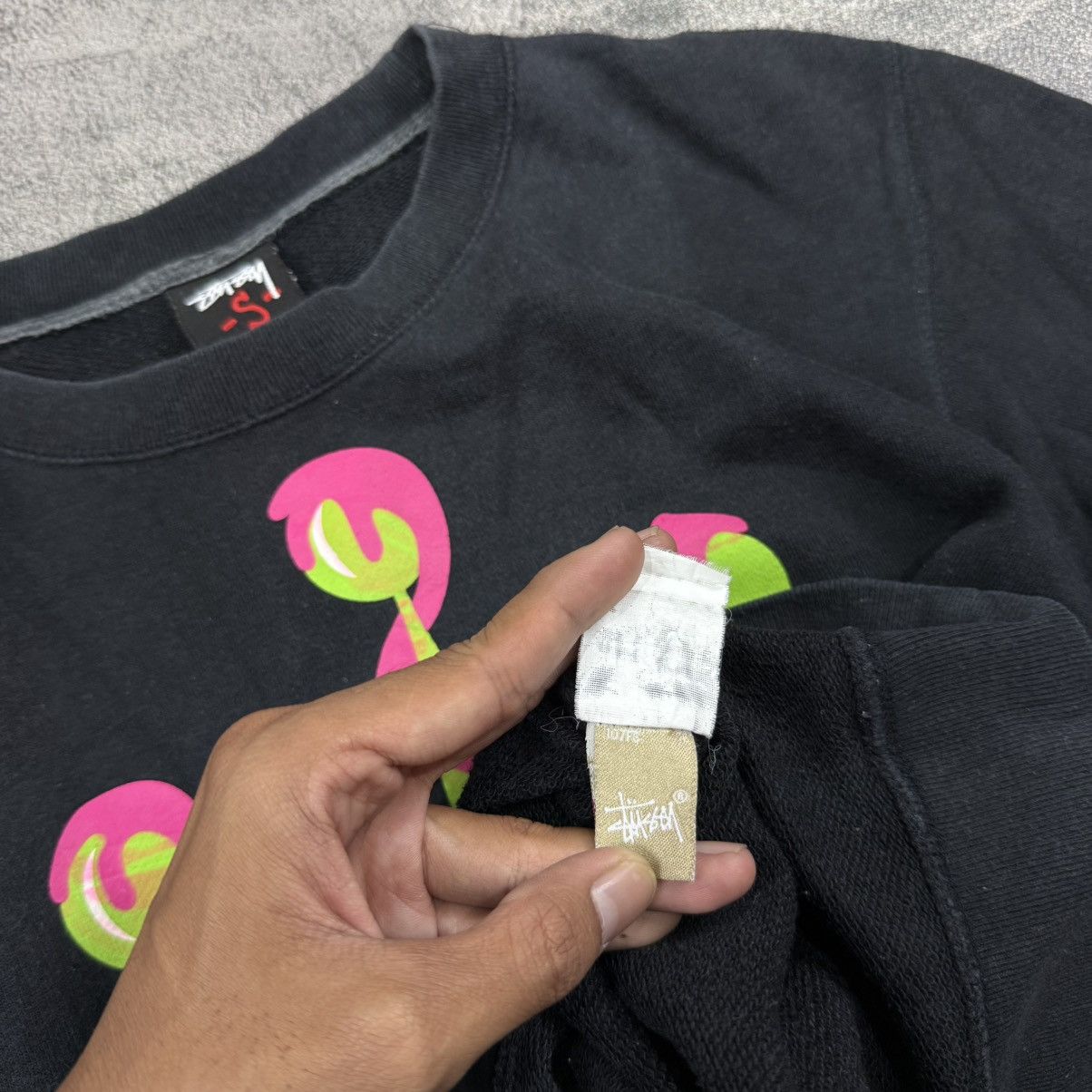Stussy Vintage STUSSY crown lolli black sweat Size US M / EU 48-50 / 2 - 5 Thumbnail