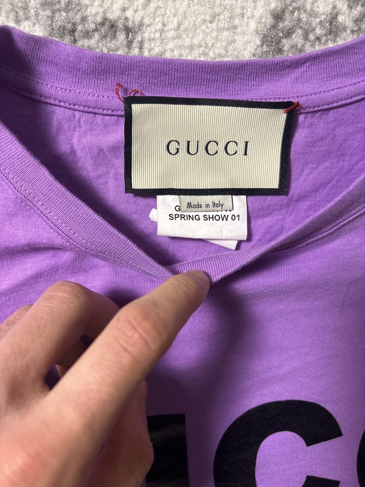 Gucci GUCCI SEXINESS T SHIRT (PURPLE) Size US M / EU 48-50 / 2 - 3 Thumbnail