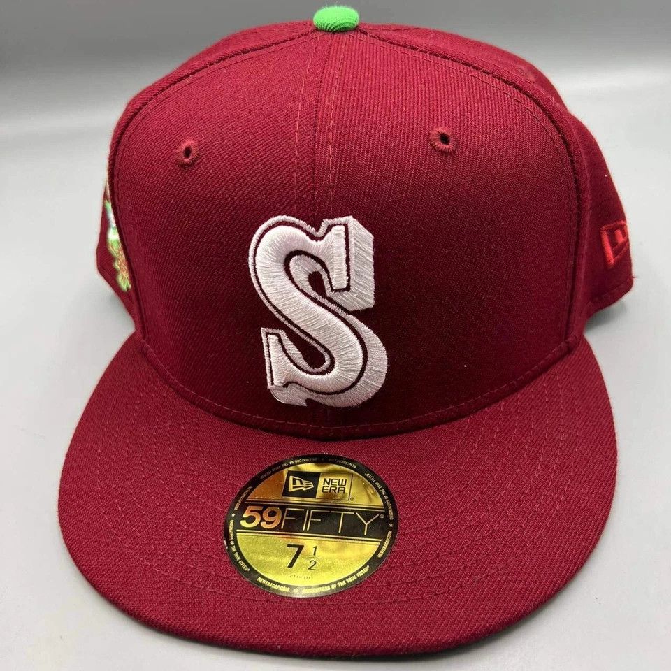 New Era Seattle Mariners Hat Men 7 1/2 59Fifty New Era Fitted Cap Size ONE SIZE - 3 Thumbnail