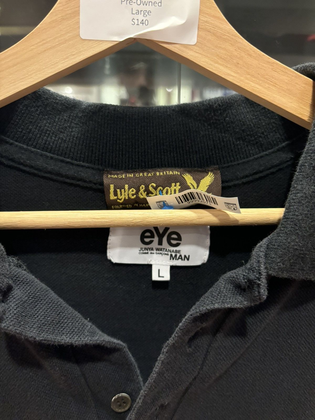 Comme des Garcons Junya Watanabe CDG x Lyle & Scott Polo Shirt Size US L / EU 52-54 / 3 - 3 Thumbnail
