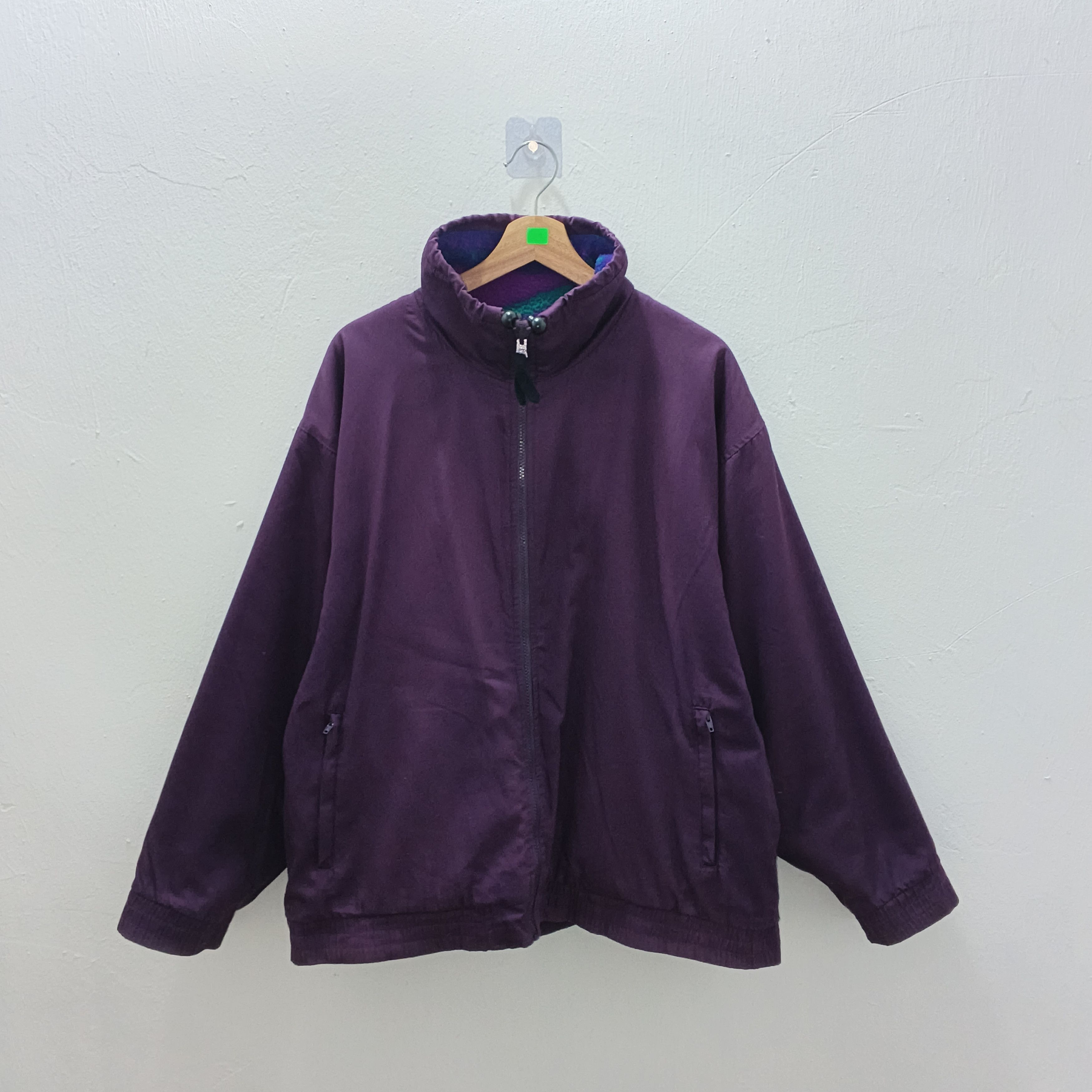 Japanese Brand Vintage 90's Riversible Woolrich Fleece Winter Zip-Up Size US XL / EU 56 / 4 - 4 Thumbnail