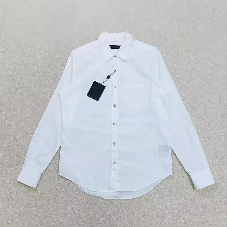 Louis Vuitton louis vuitton embroidered logo long sleeve shirt-dmc Size US L / EU 52-54 / 3 - 1 Thumbnail